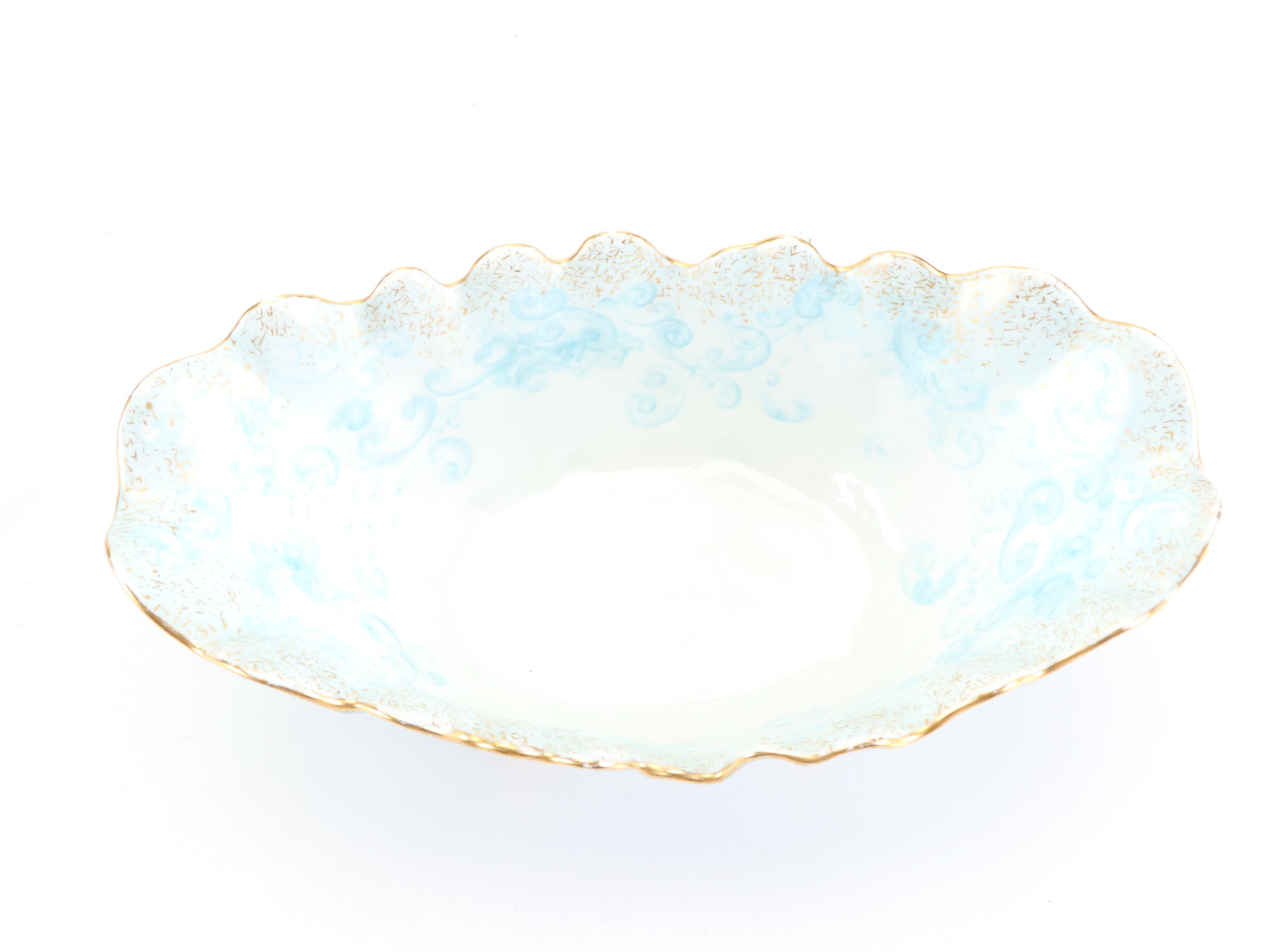 German Hand-Painted and Other Floral Motif Porcelain Tableware