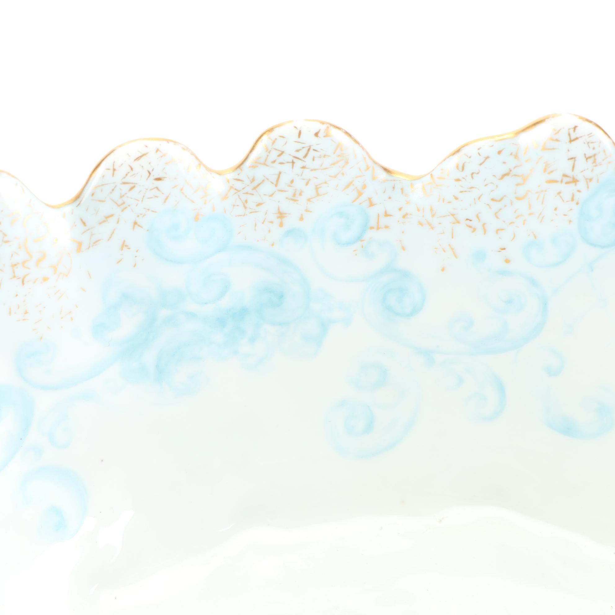 German Hand-Painted and Other Floral Motif Porcelain Tableware