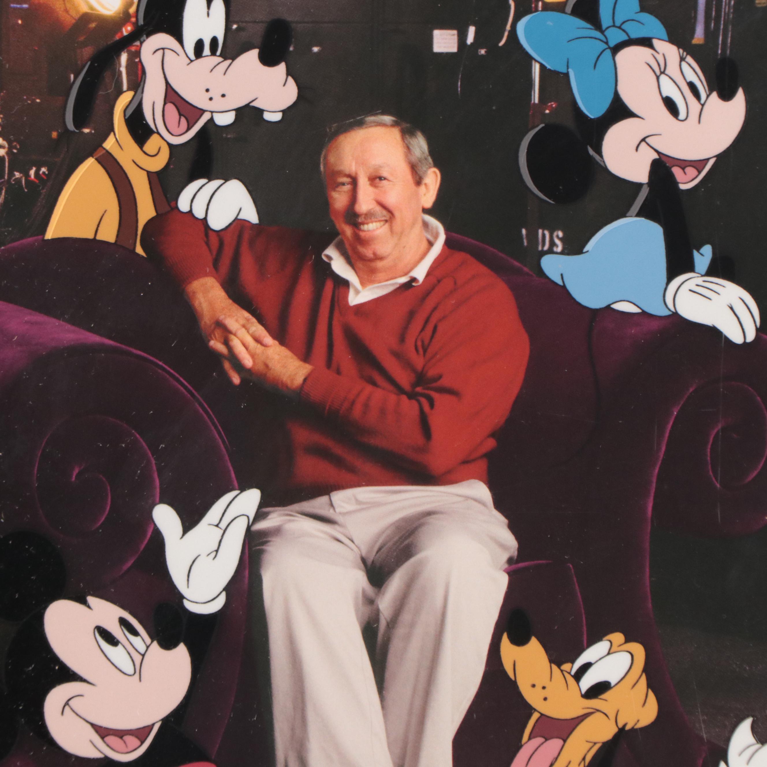 Roy Disney Signed Disney Sericel "Roy Disney and Friends," 2000