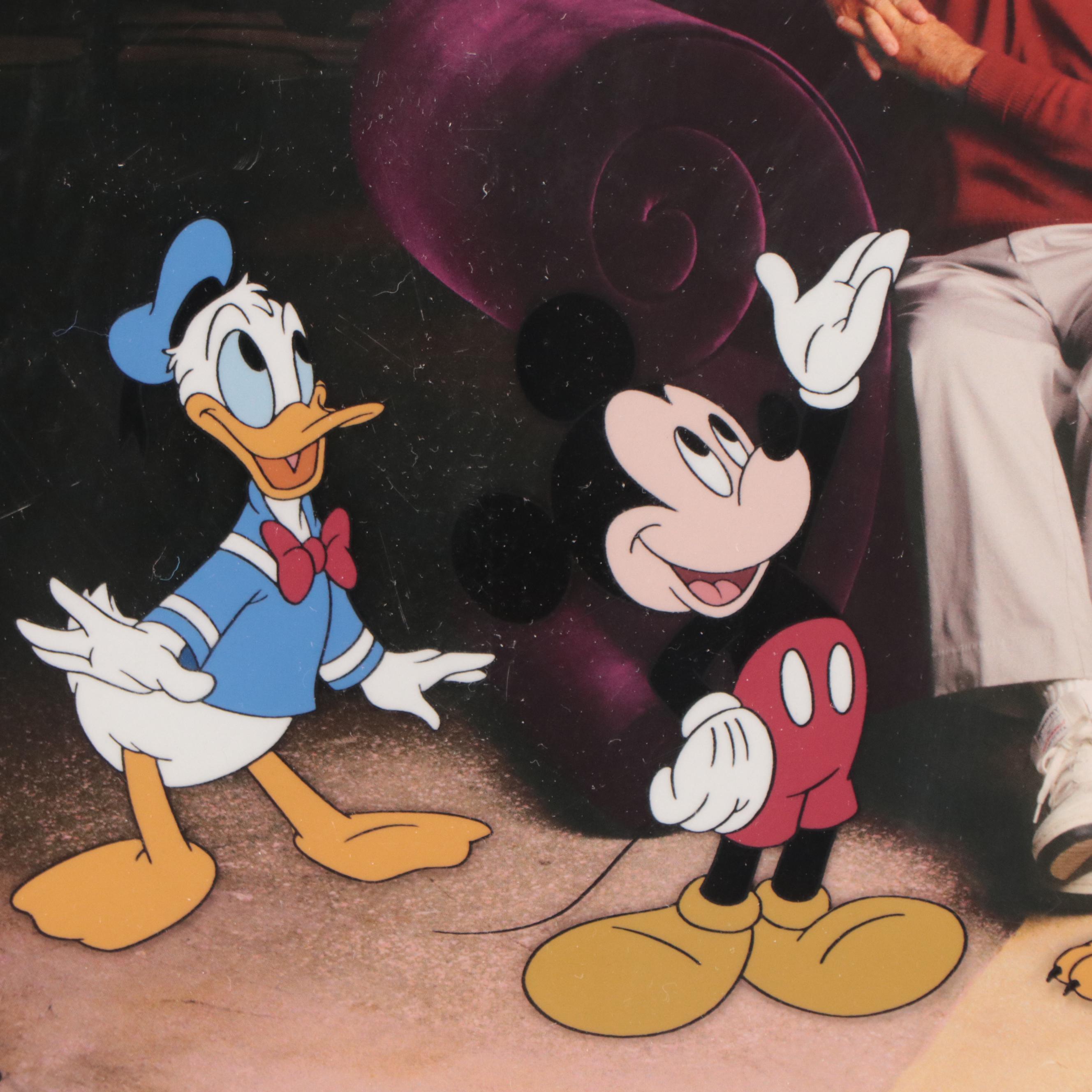 Roy Disney Signed Disney Sericel "Roy Disney and Friends," 2000