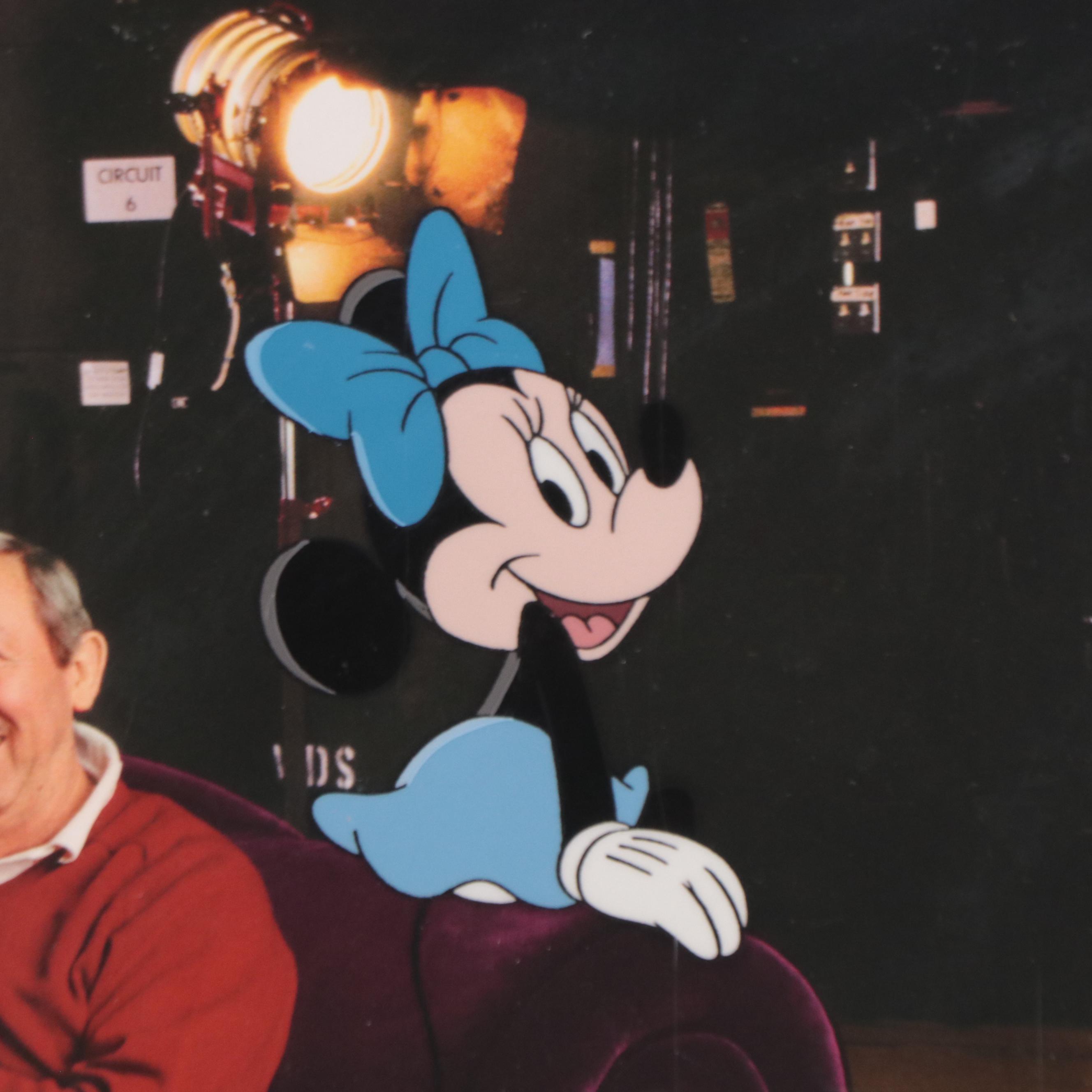 Roy Disney Signed Disney Sericel "Roy Disney and Friends," 2000