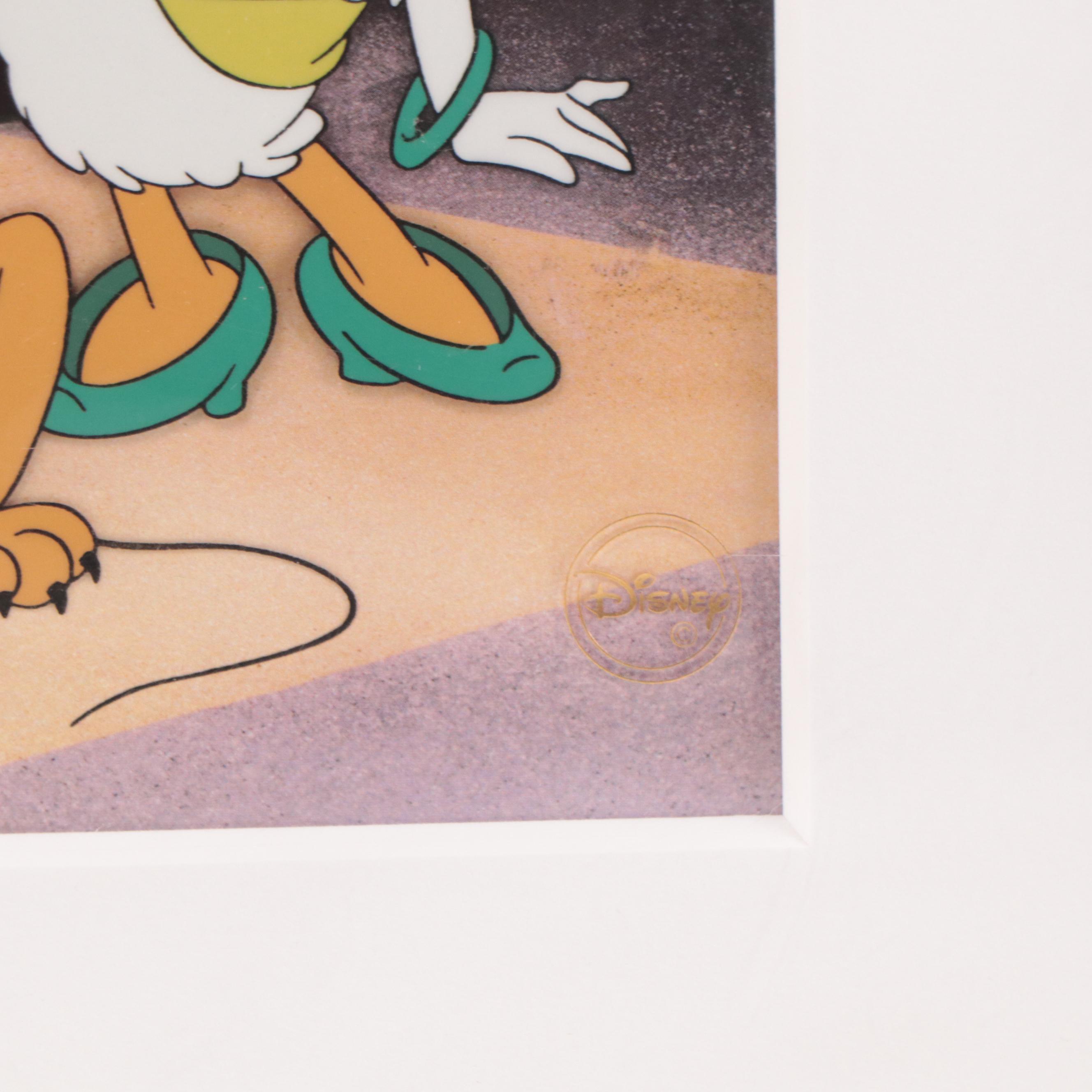 Roy Disney Signed Disney Sericel "Roy Disney and Friends," 2000