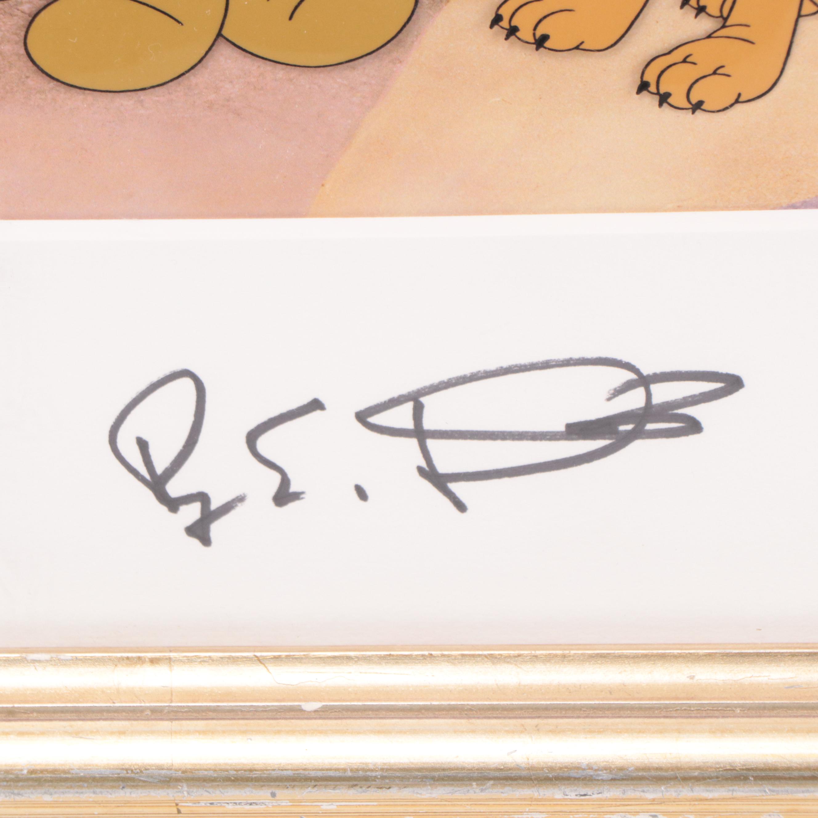 Roy Disney Signed Disney Sericel "Roy Disney and Friends," 2000