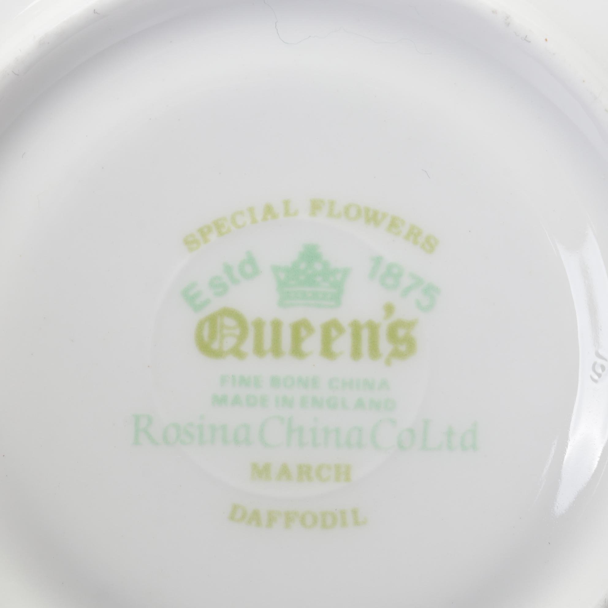 RS Prussia Coffee Pot with English and Other Teacups and Tableware, 20th Century