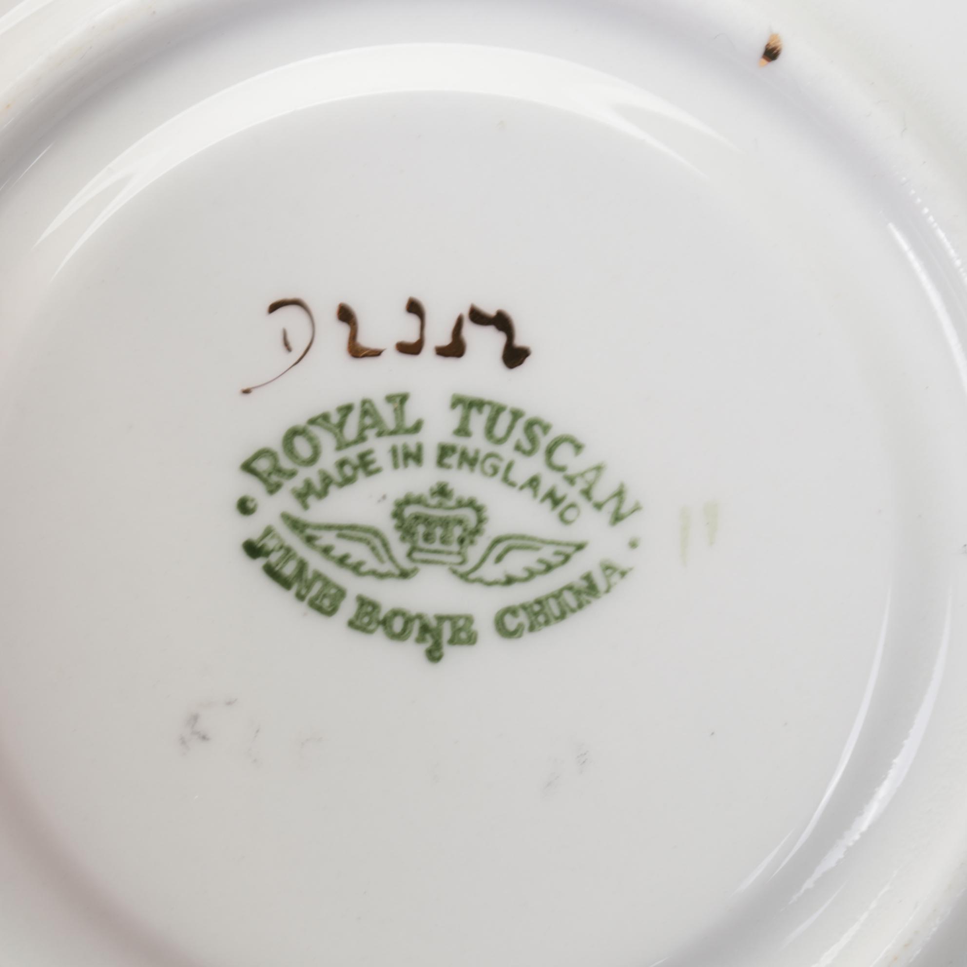 RS Prussia Coffee Pot with English and Other Teacups and Tableware, 20th Century