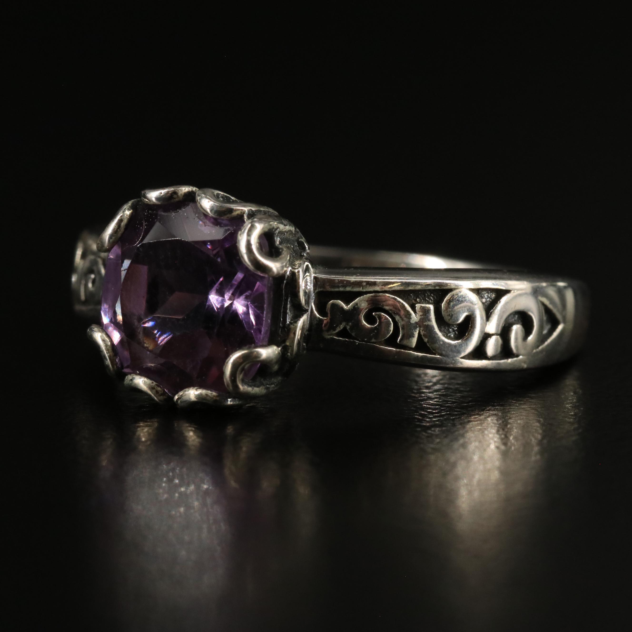 Sterling Amethyst Ring