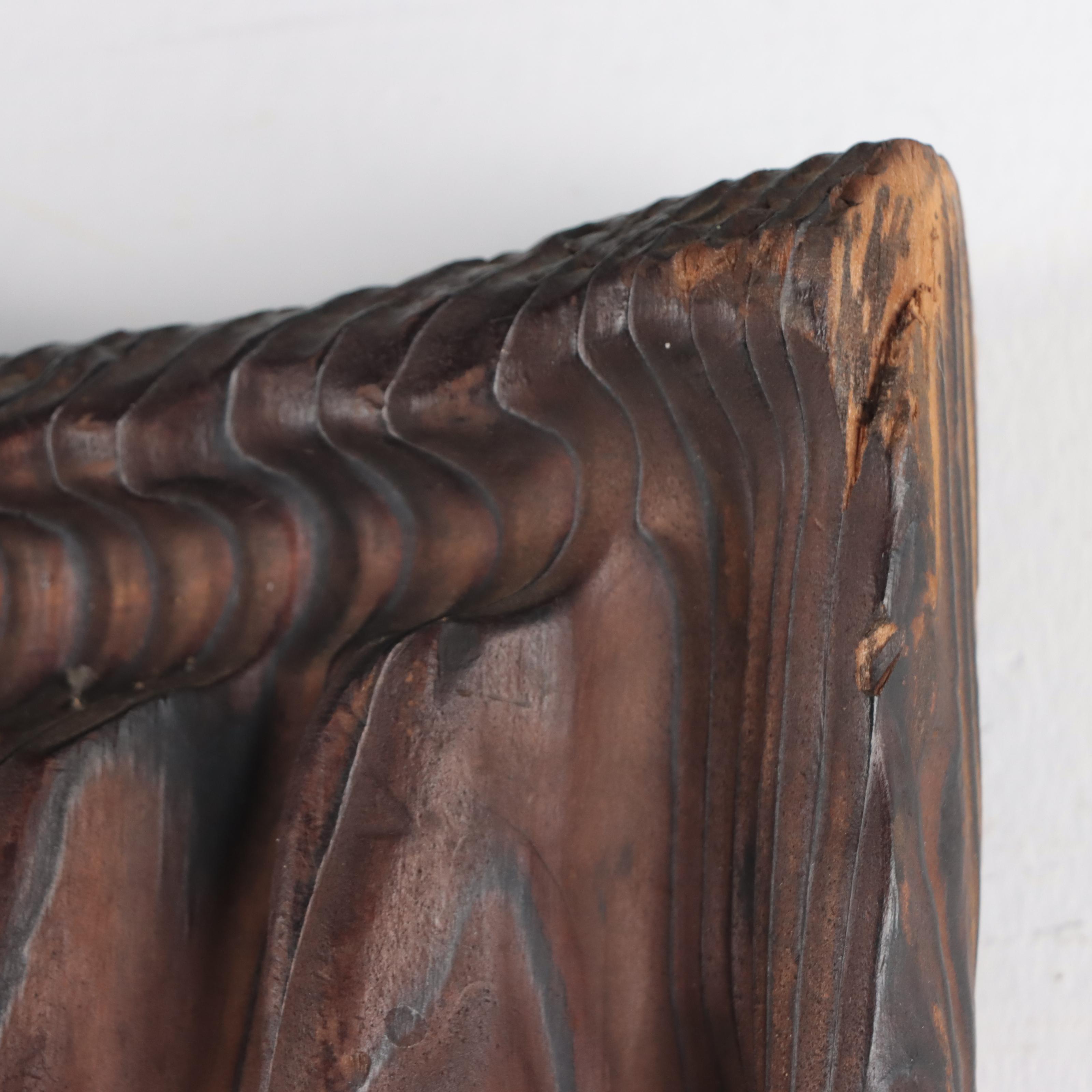 Witco Carved Wood Shield Wall Hanging, Circa 1965