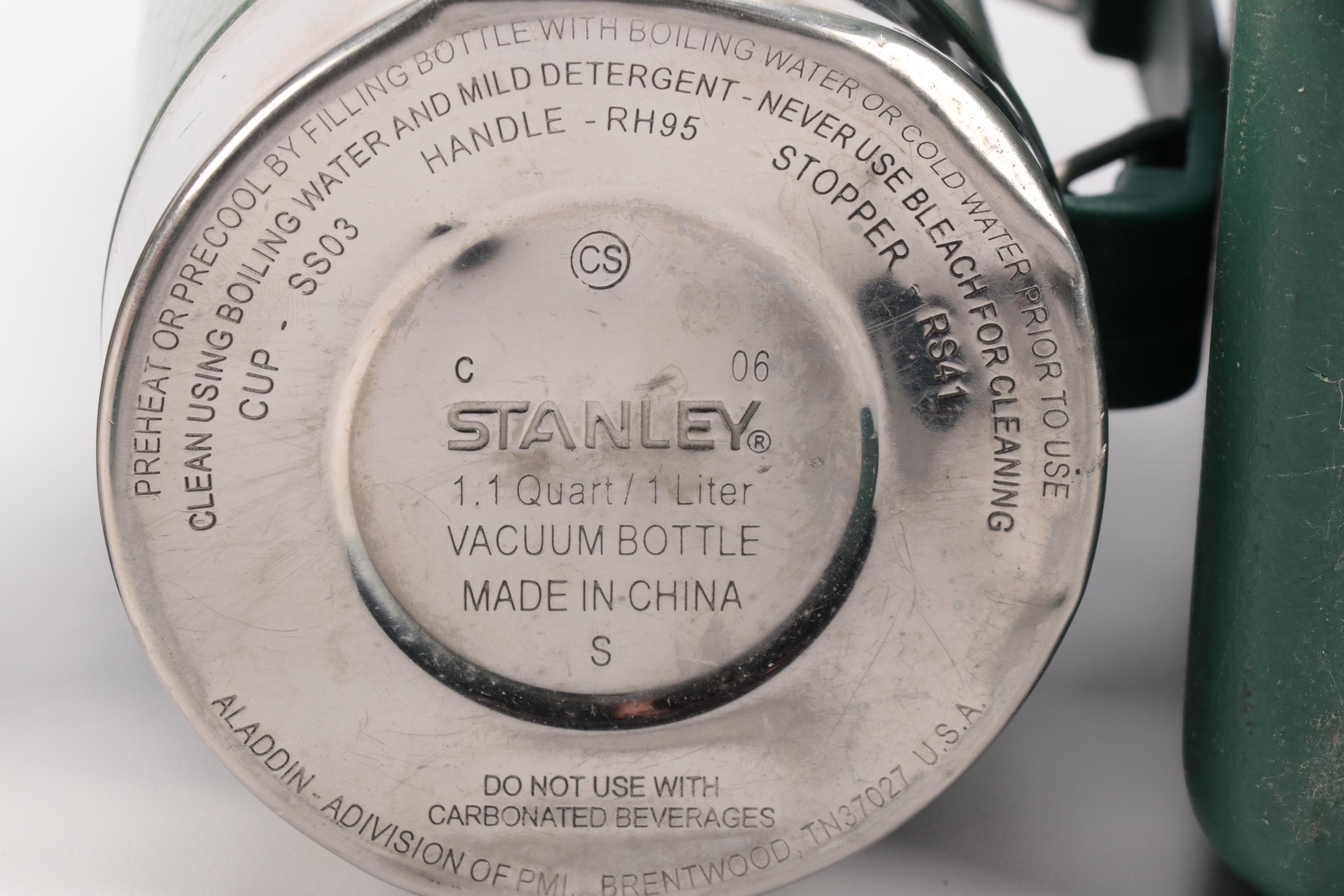 Stanley Lunch Box Cooler with Vacuum Bottle and Hamilton "Scotch Jug" Thermos