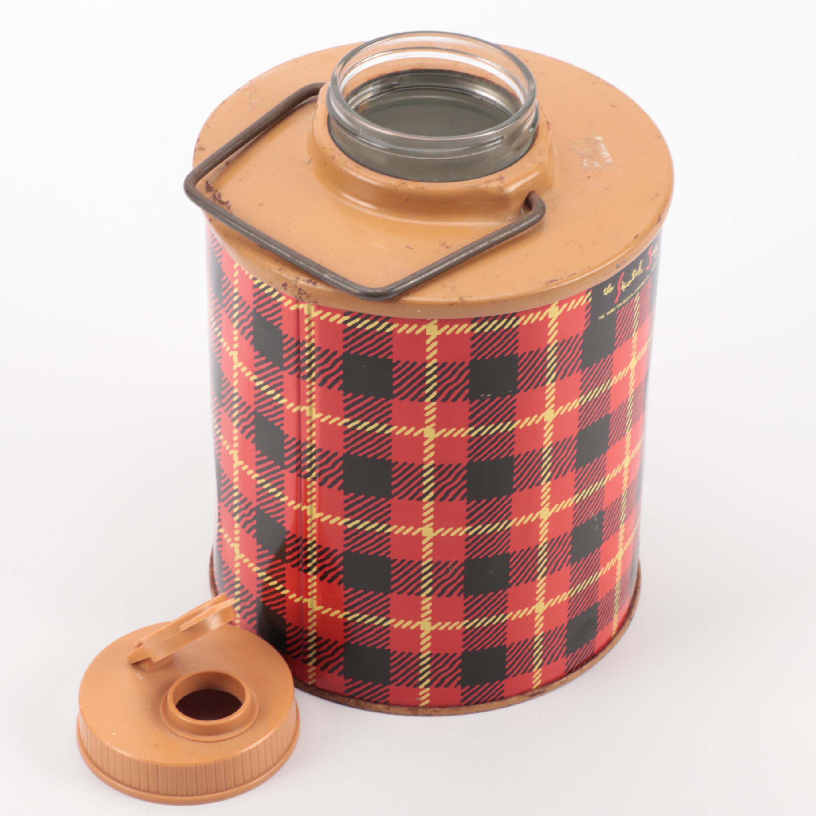 Stanley Lunch Box Cooler with Vacuum Bottle and Hamilton "Scotch Jug" Thermos