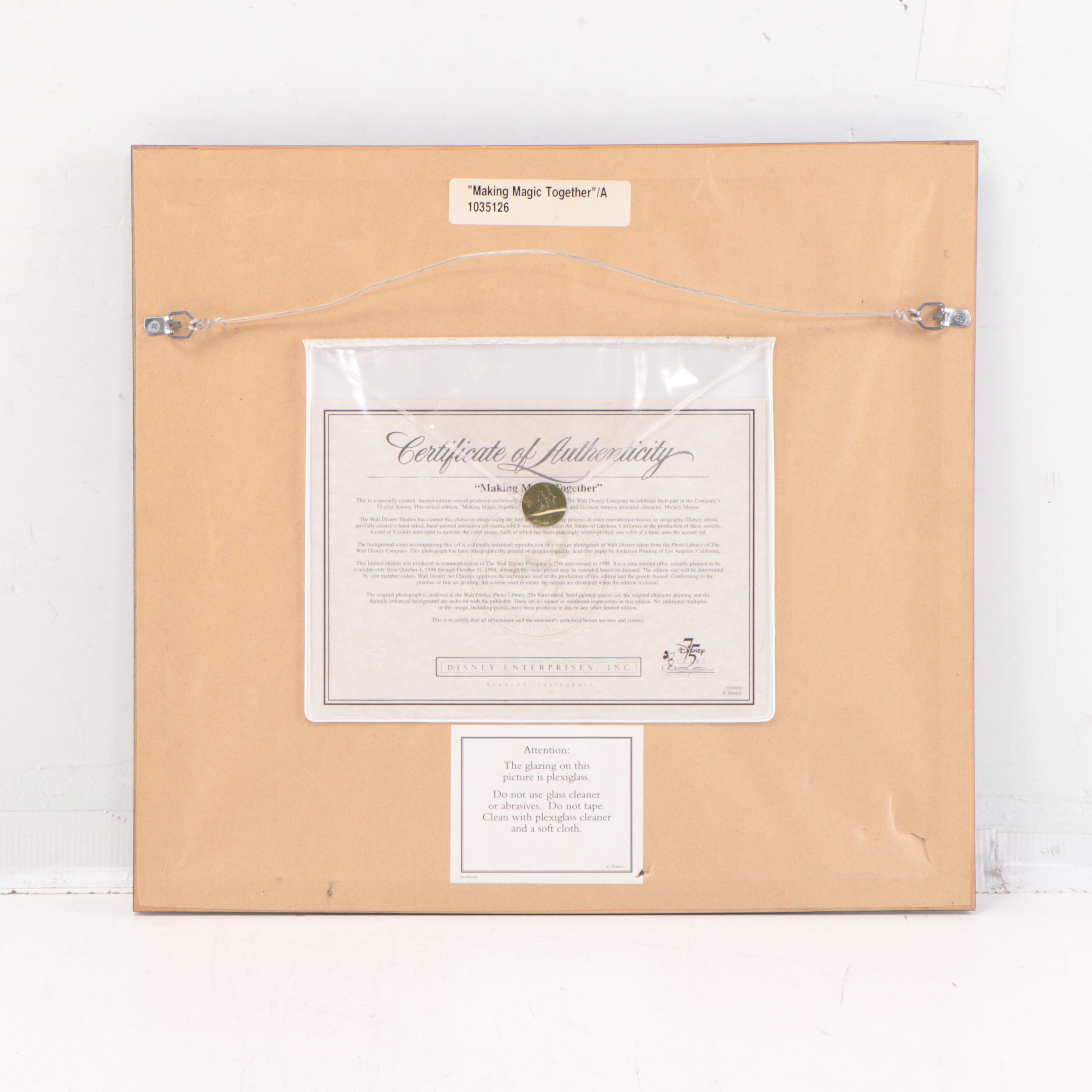 Disney Sericel "Making Magic Together," 1998