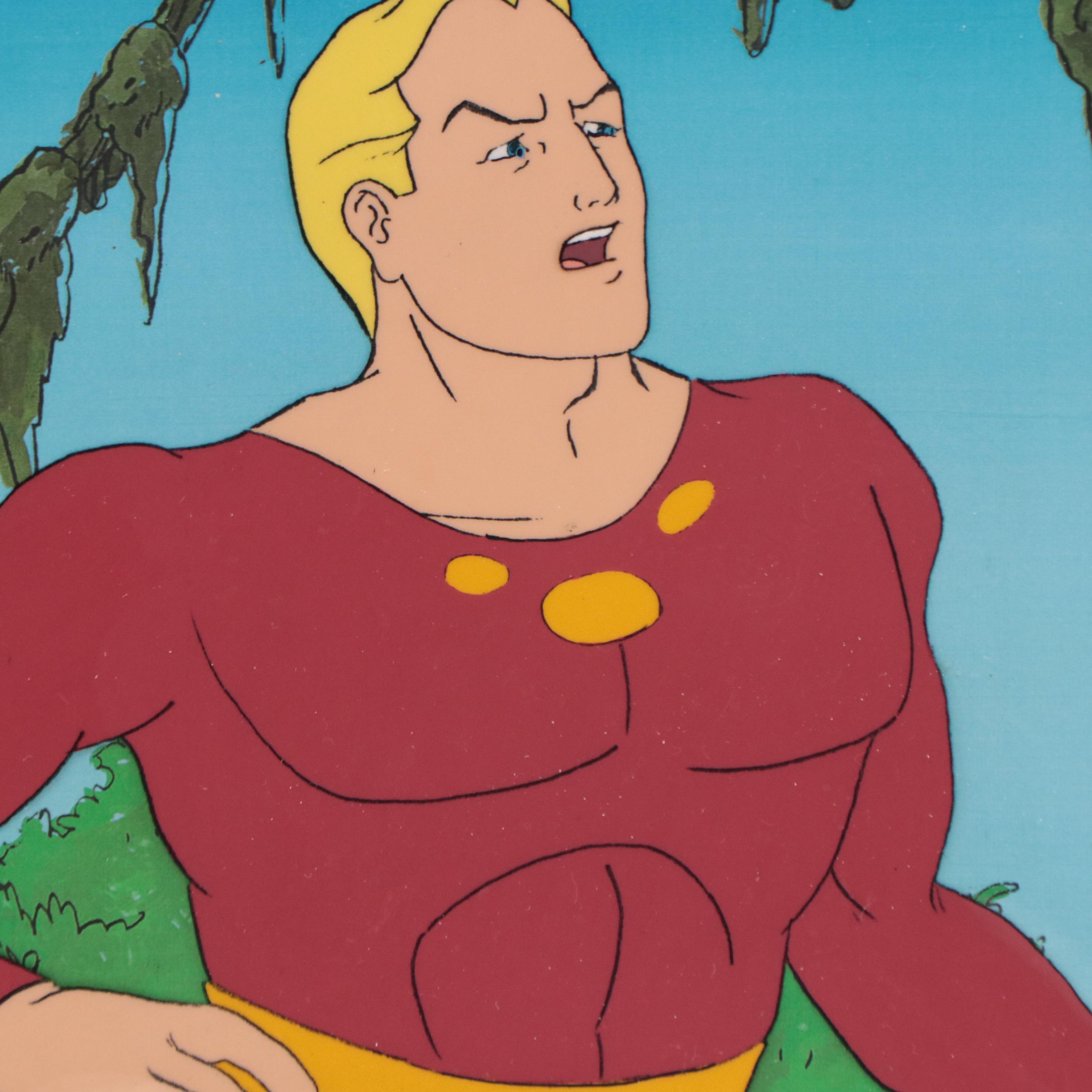 Filmation "Flash Gordon" Hand-Painted Production Cel, Circa 1980