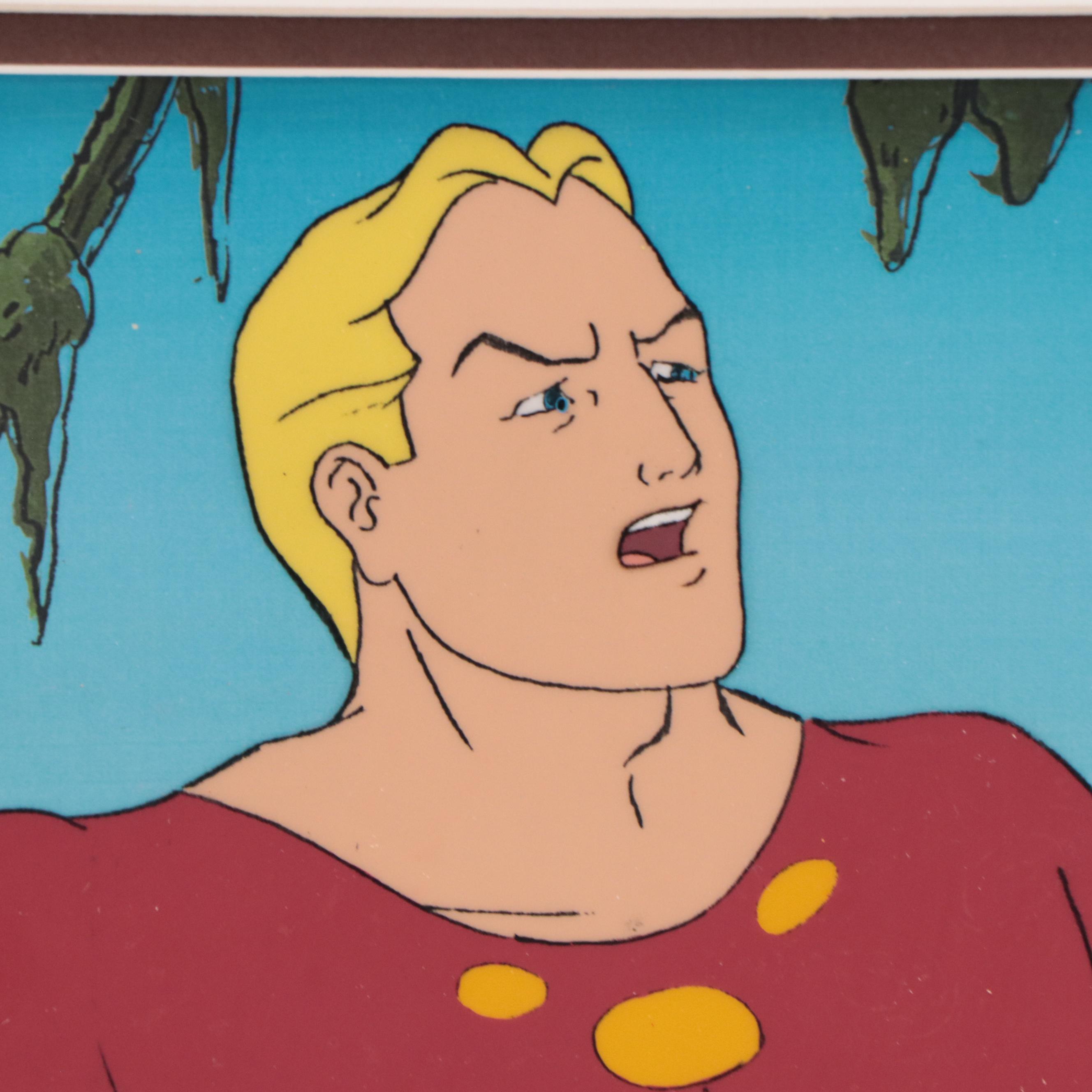 Filmation "Flash Gordon" Hand-Painted Production Cel, Circa 1980