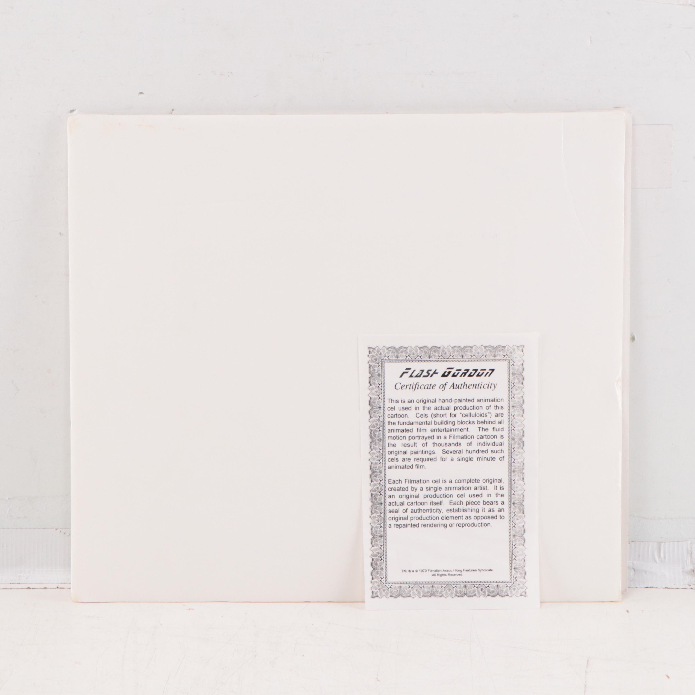 Filmation "Flash Gordon" Hand-Painted Production Cel, Circa 1980