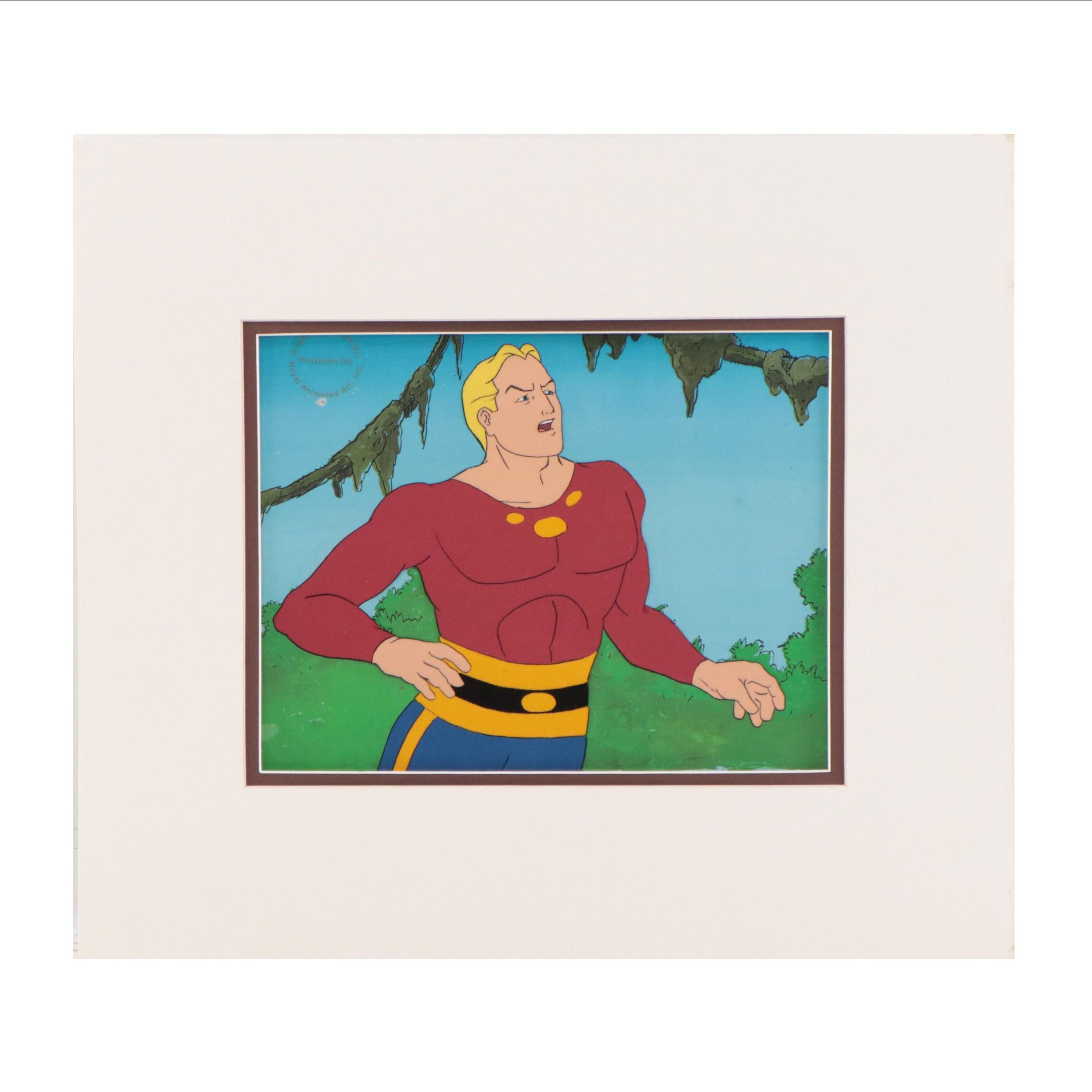 Filmation "Flash Gordon" Hand-Painted Production Cel, Circa 1980
