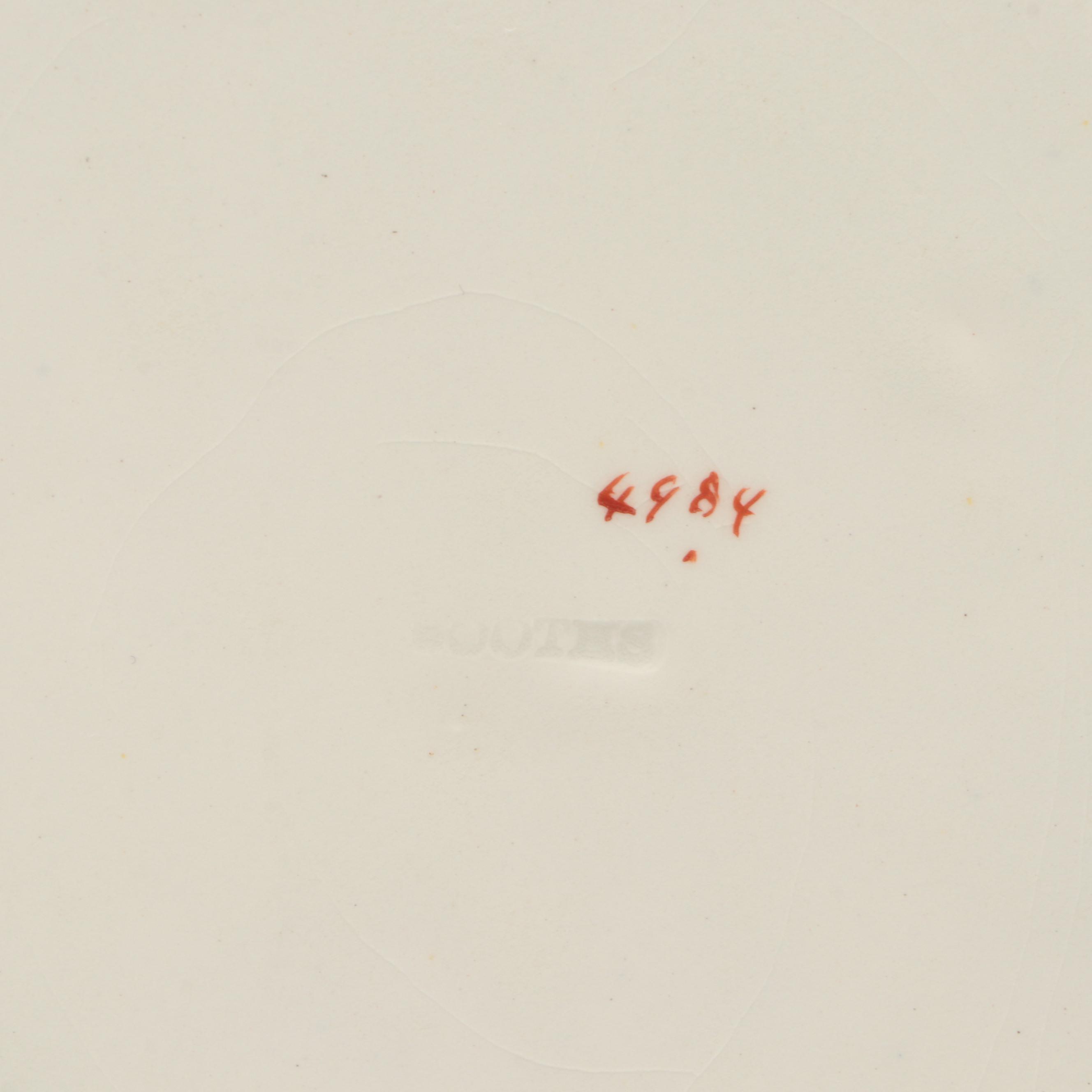 Booths English Earthenware Blue Poppy Dinnerware, Late 19th Century