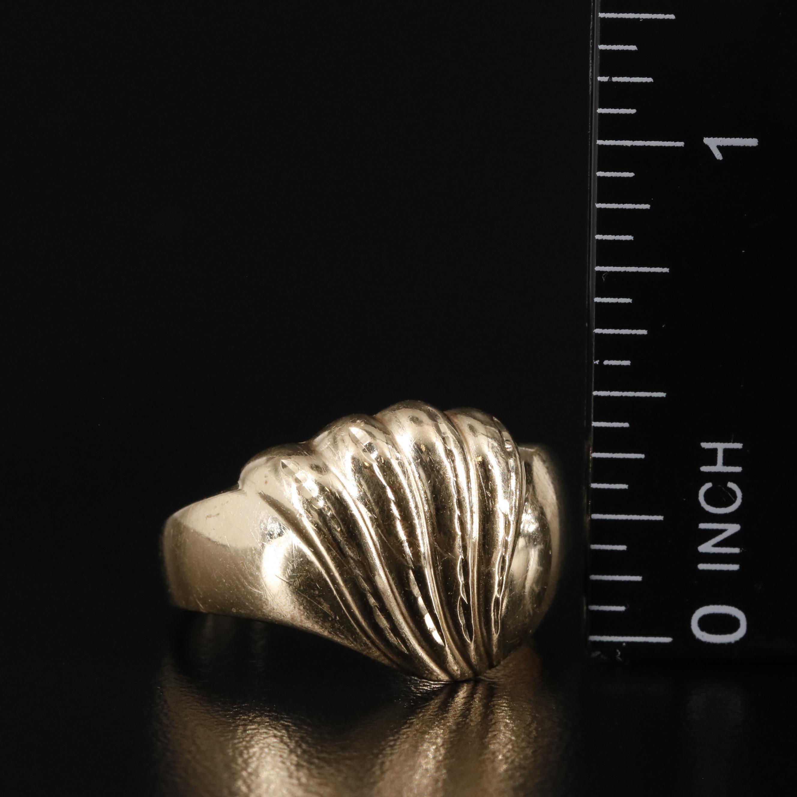14K Shell Ring
