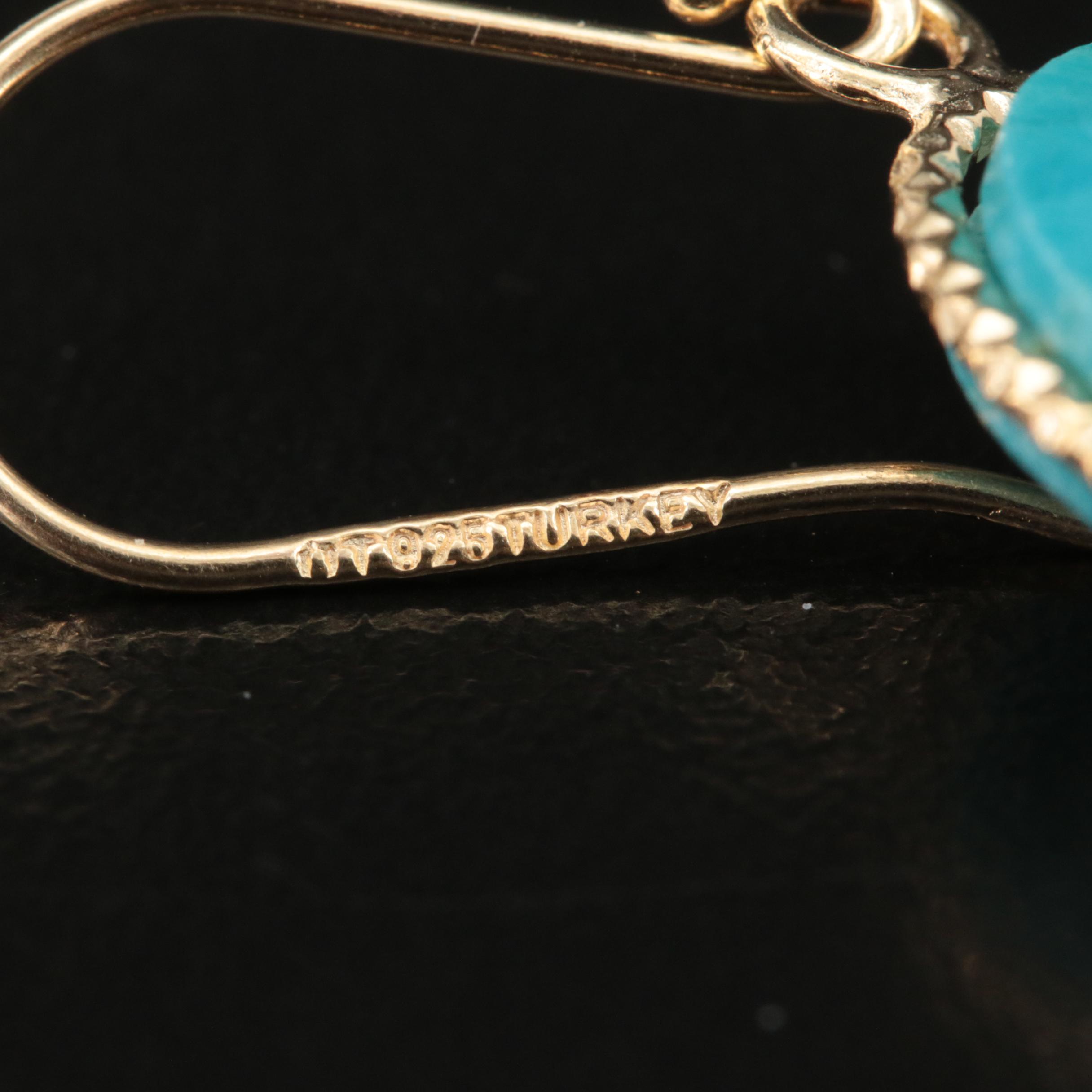 Sterling Turquoise Earrings