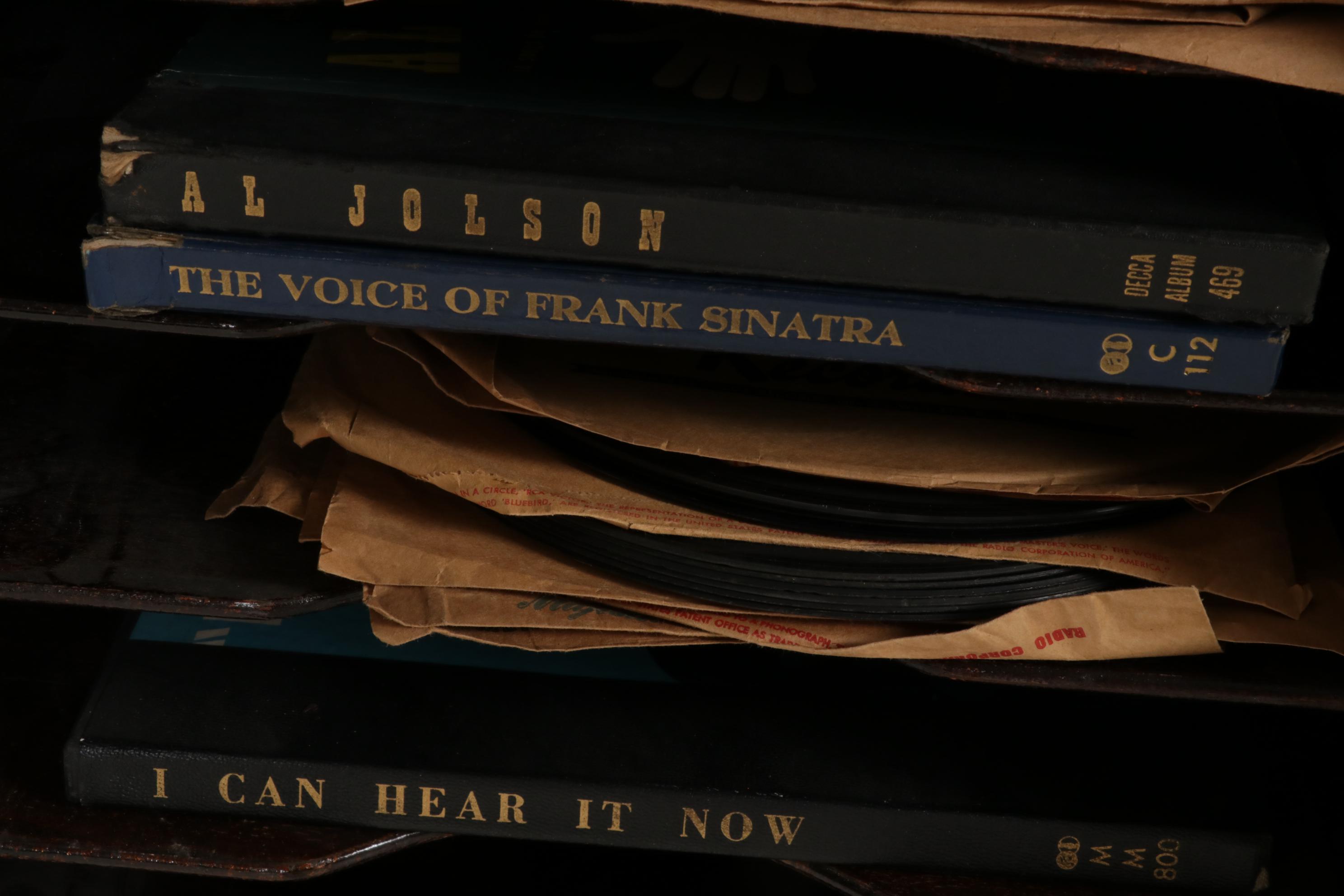 Brunswick Model 7 Floor Cabinet Phonograph with 78 RPM Records