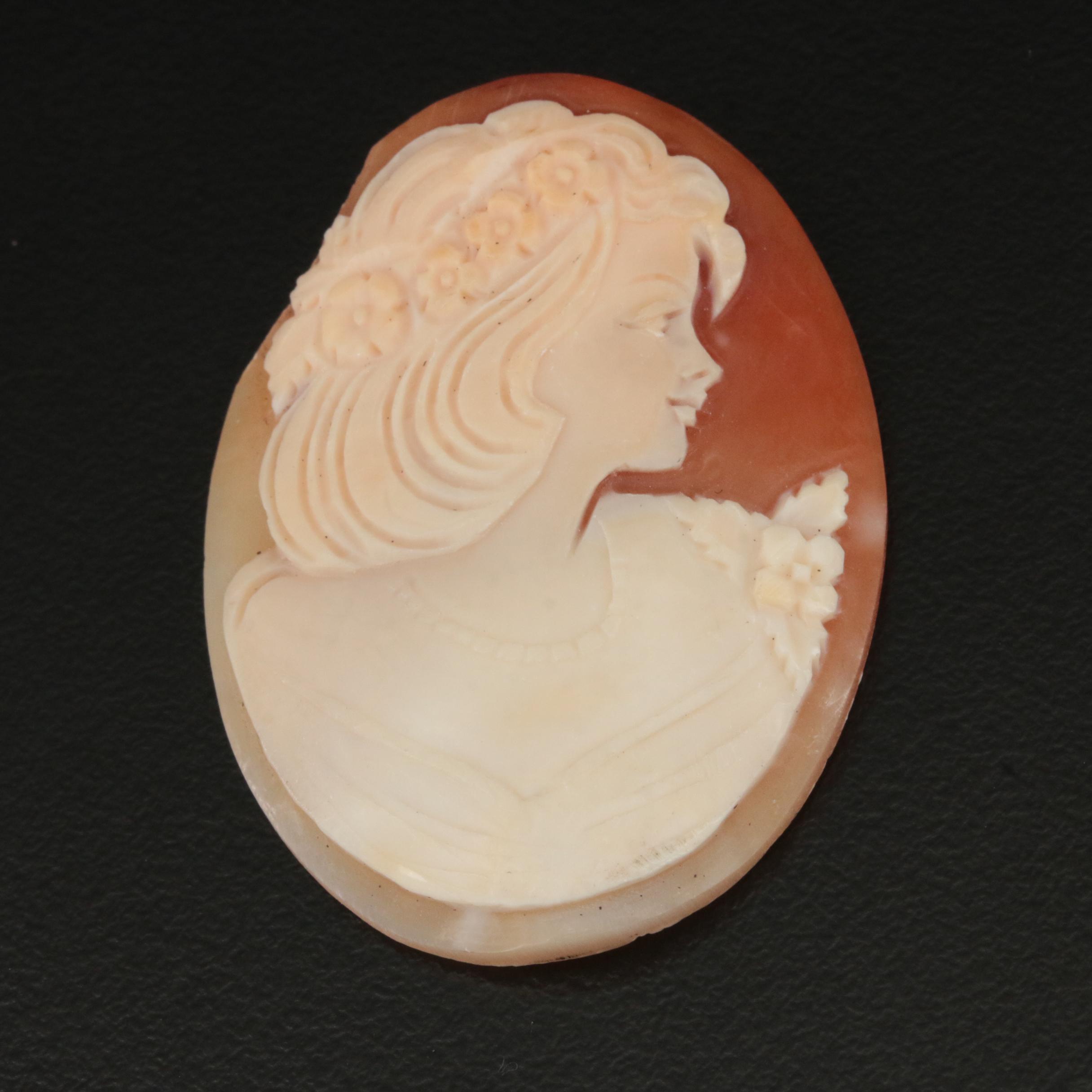 Loose Oval Shell Cameo
