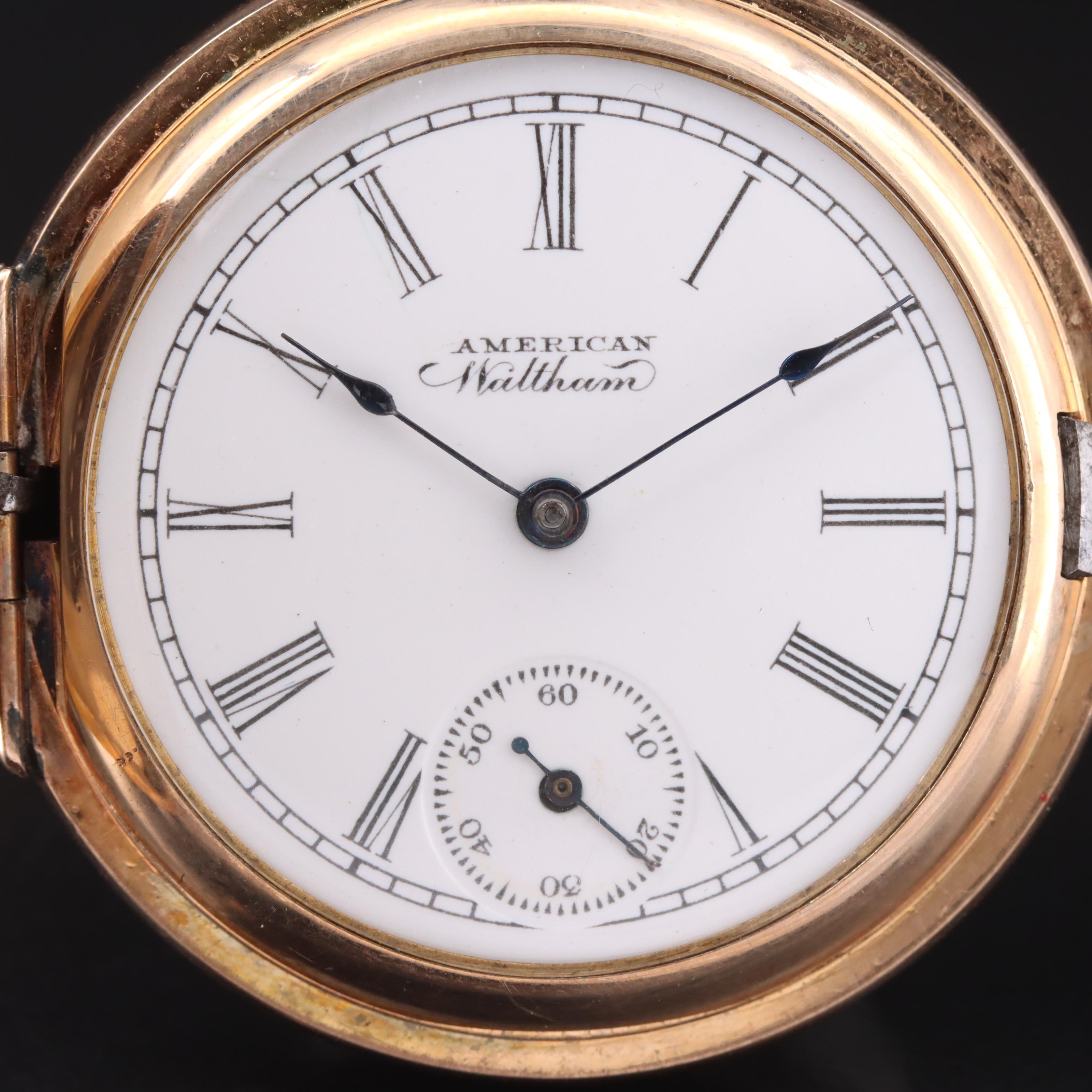 1900 American Waltham Watch Co. Hunting Pocket Watch