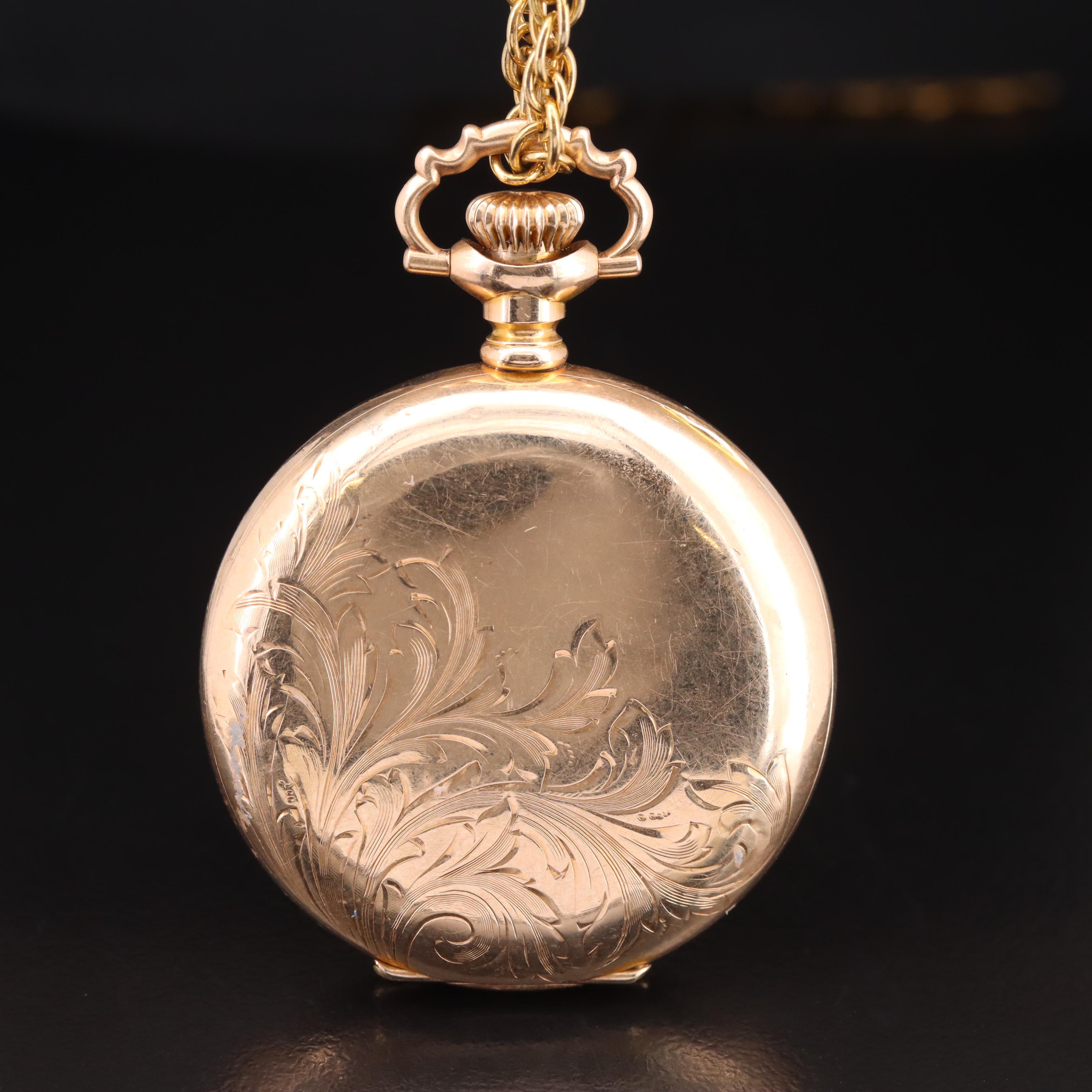 1900 American Waltham Watch Co. Hunting Pocket Watch