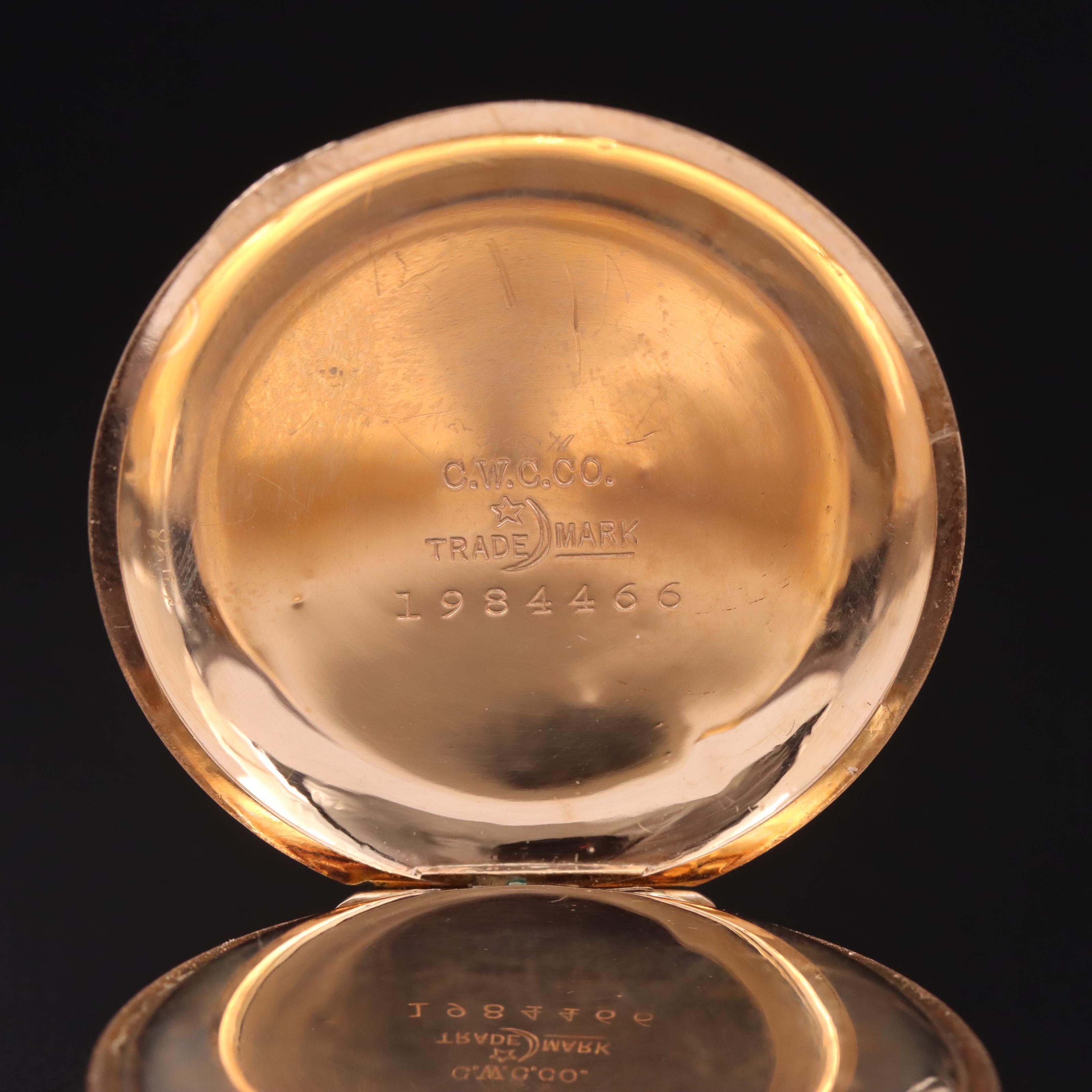 1900 American Waltham Watch Co. Hunting Pocket Watch