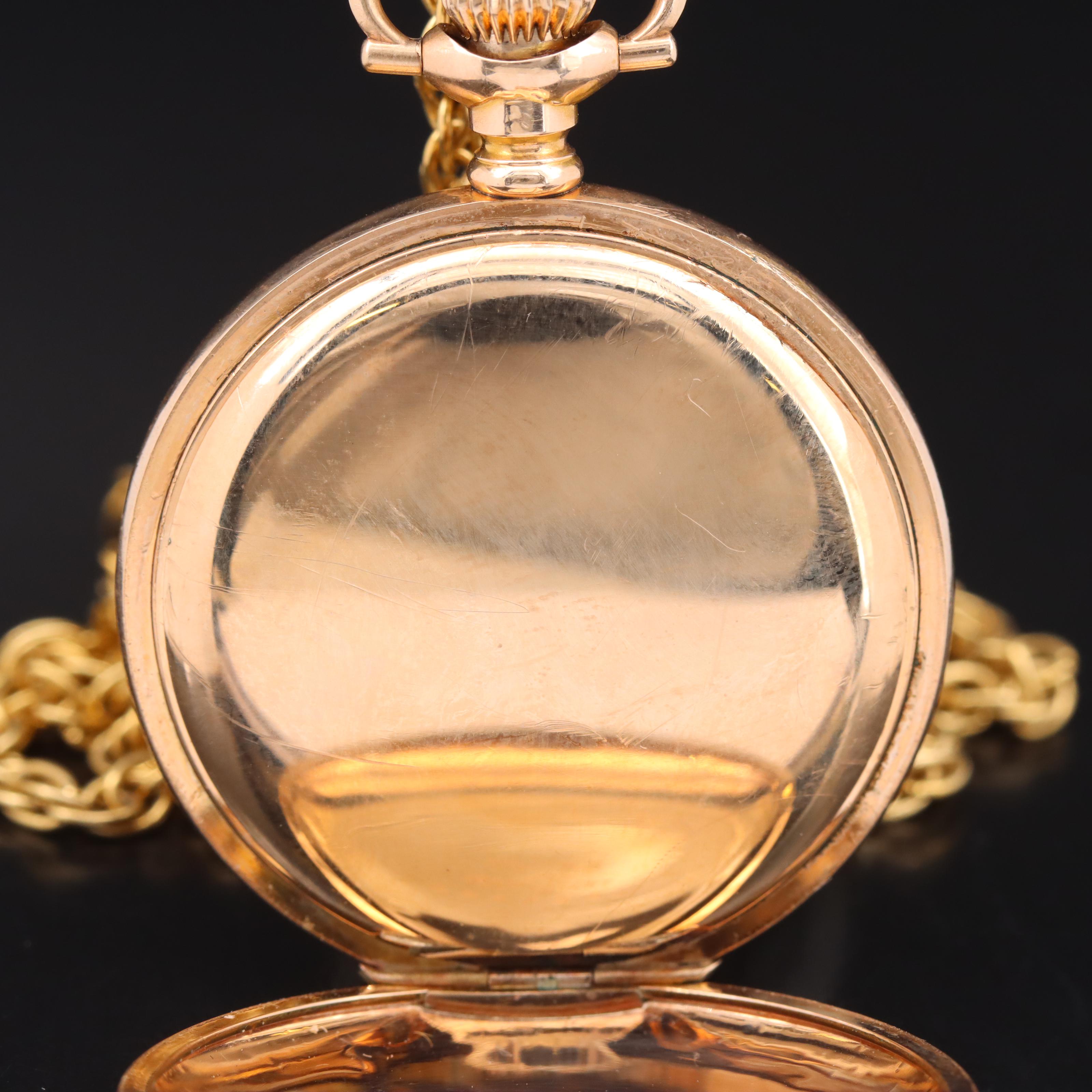 1900 American Waltham Watch Co. Hunting Pocket Watch