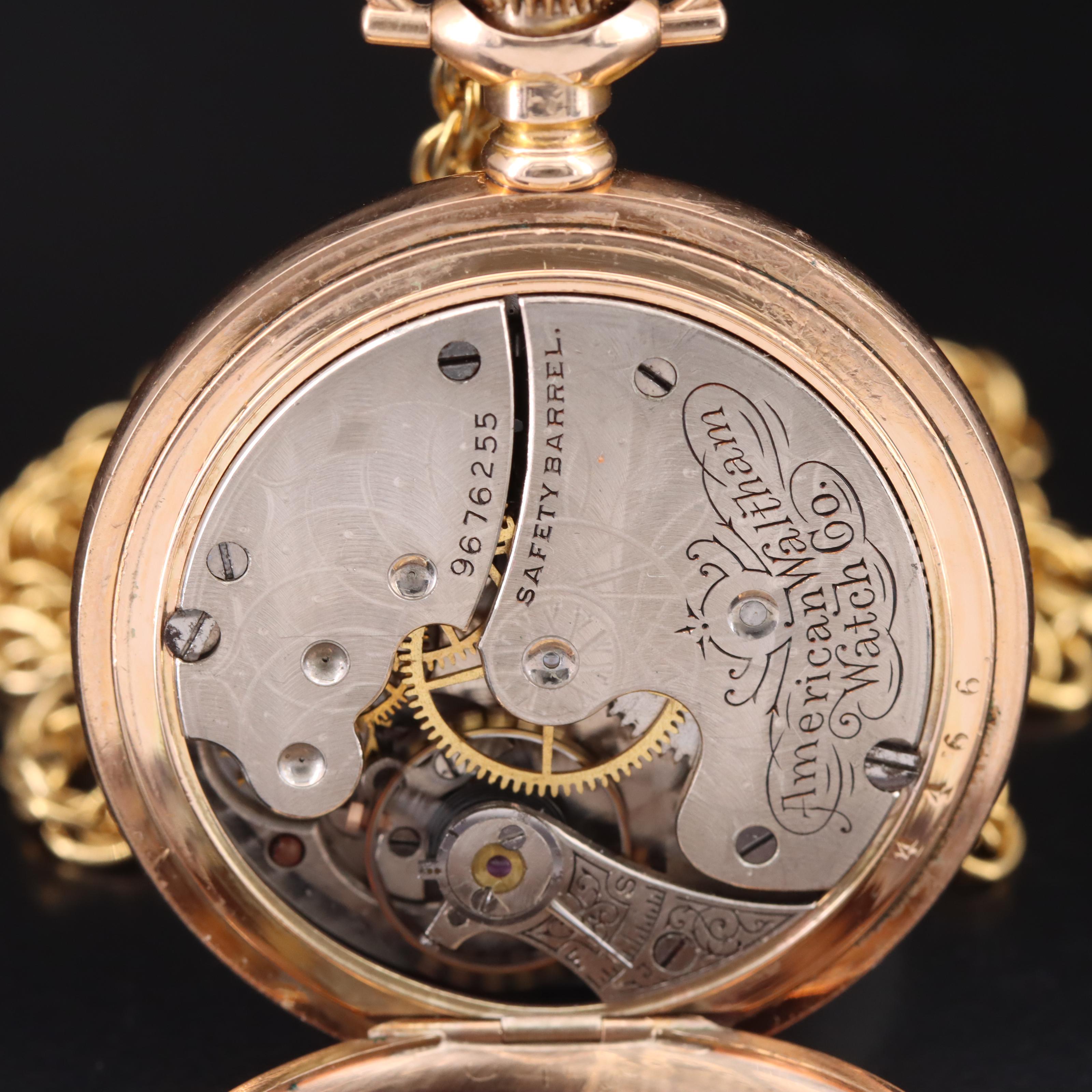 1900 American Waltham Watch Co. Hunting Pocket Watch