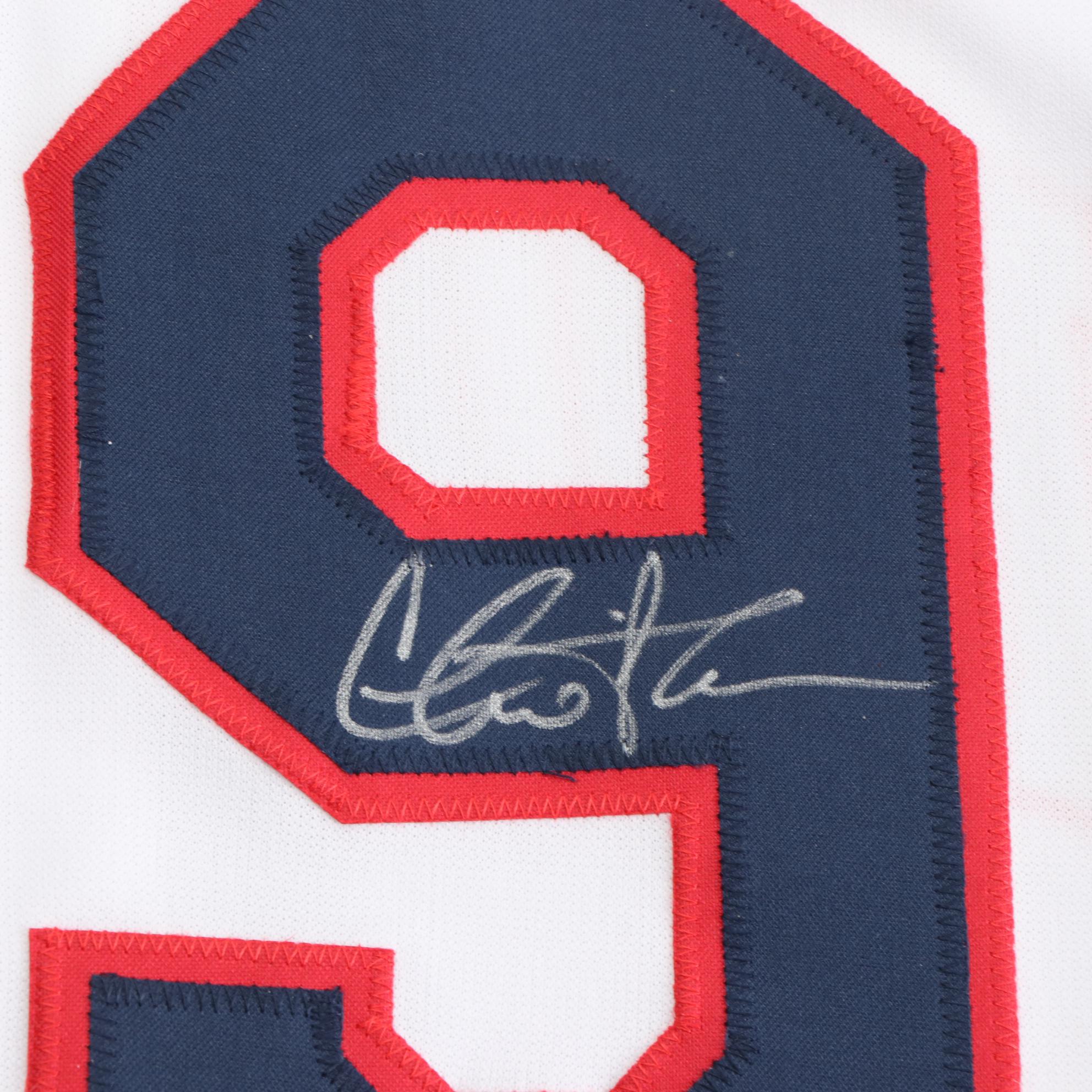 Charlie Sheen "Ricky Vaughn" Signed Cleveland Indians Baseball Jersey