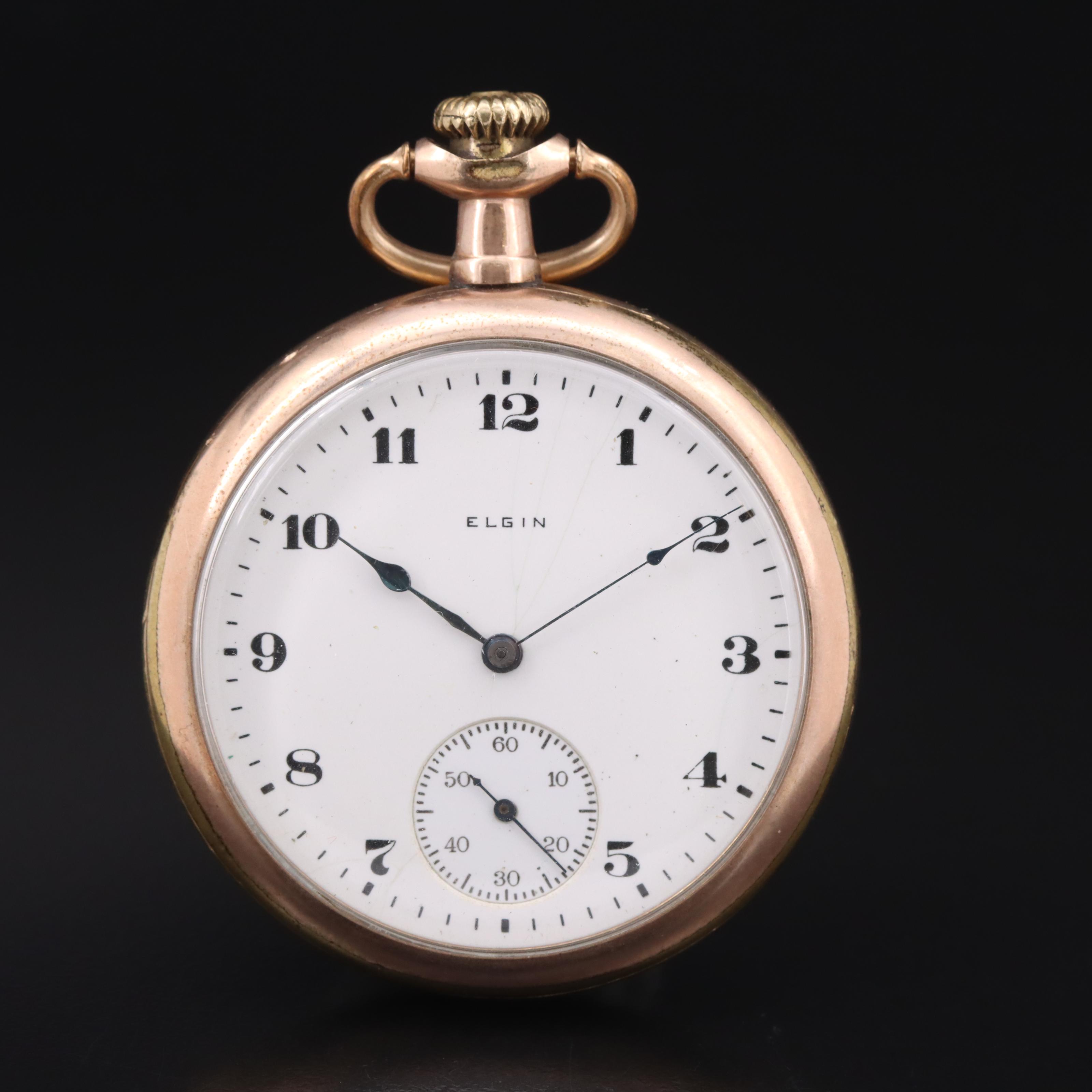 1919 Elgin Gold-Filled Pocket Watch