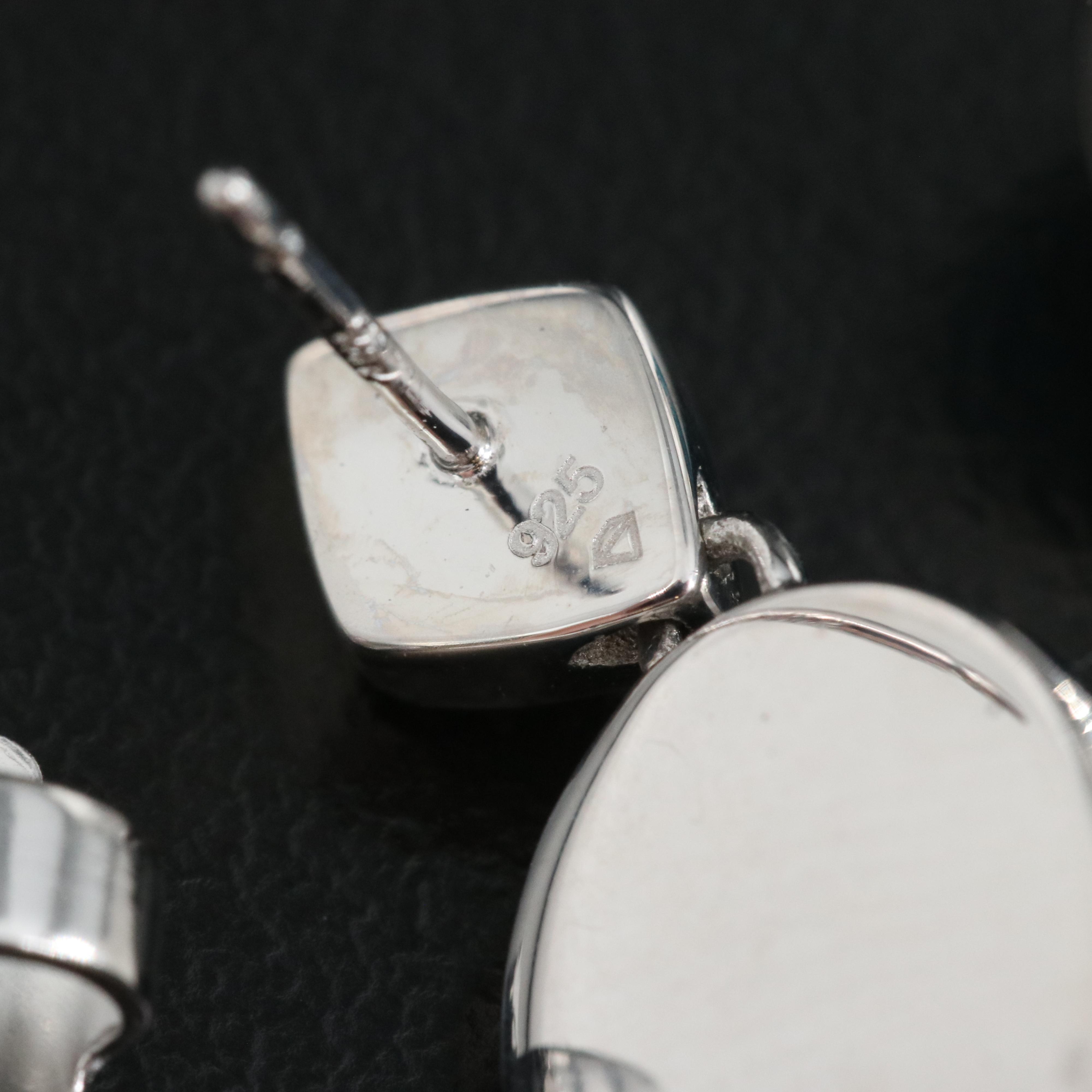 Sterling Turquoise and Topaz Earrings