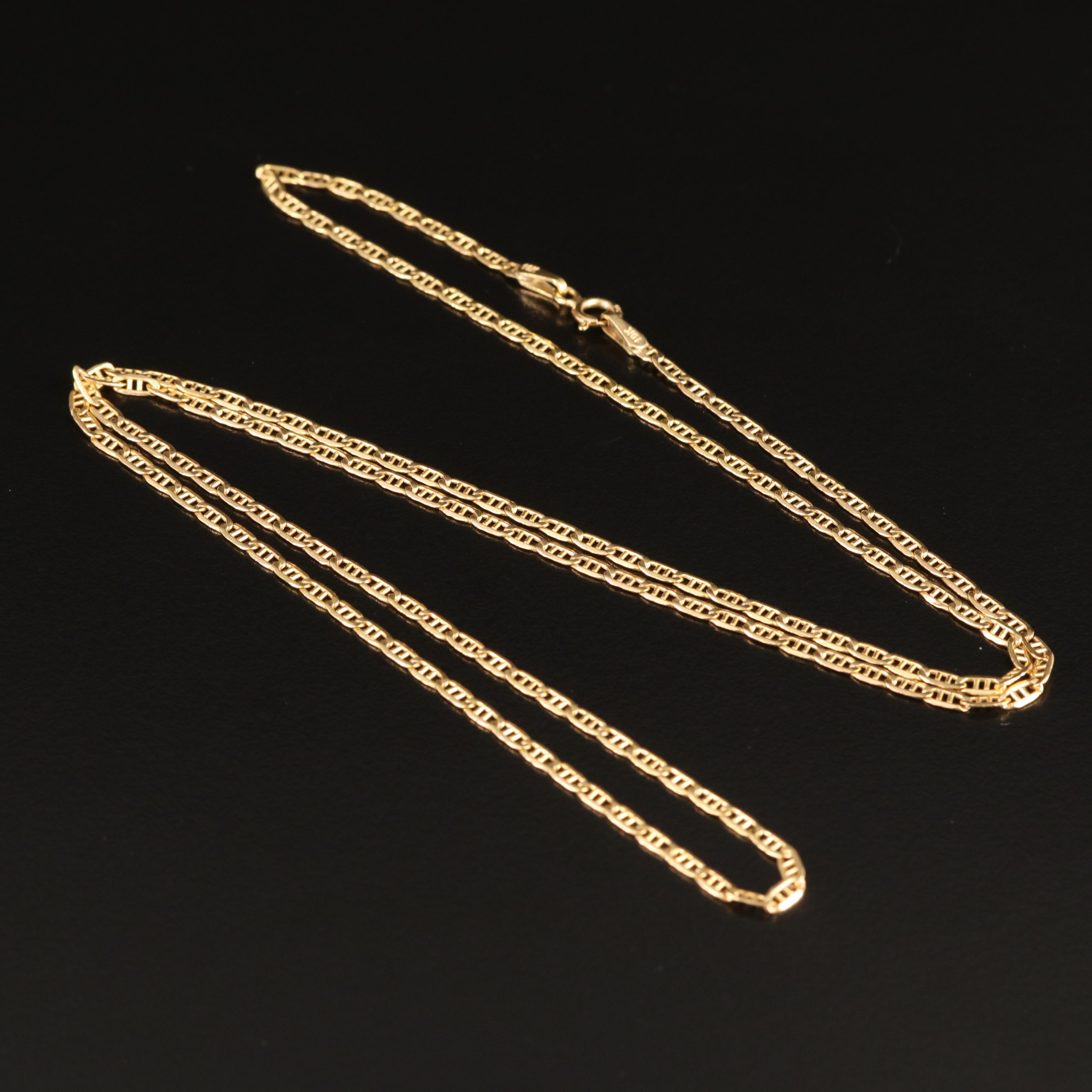 10K Mariner Chain Necklace