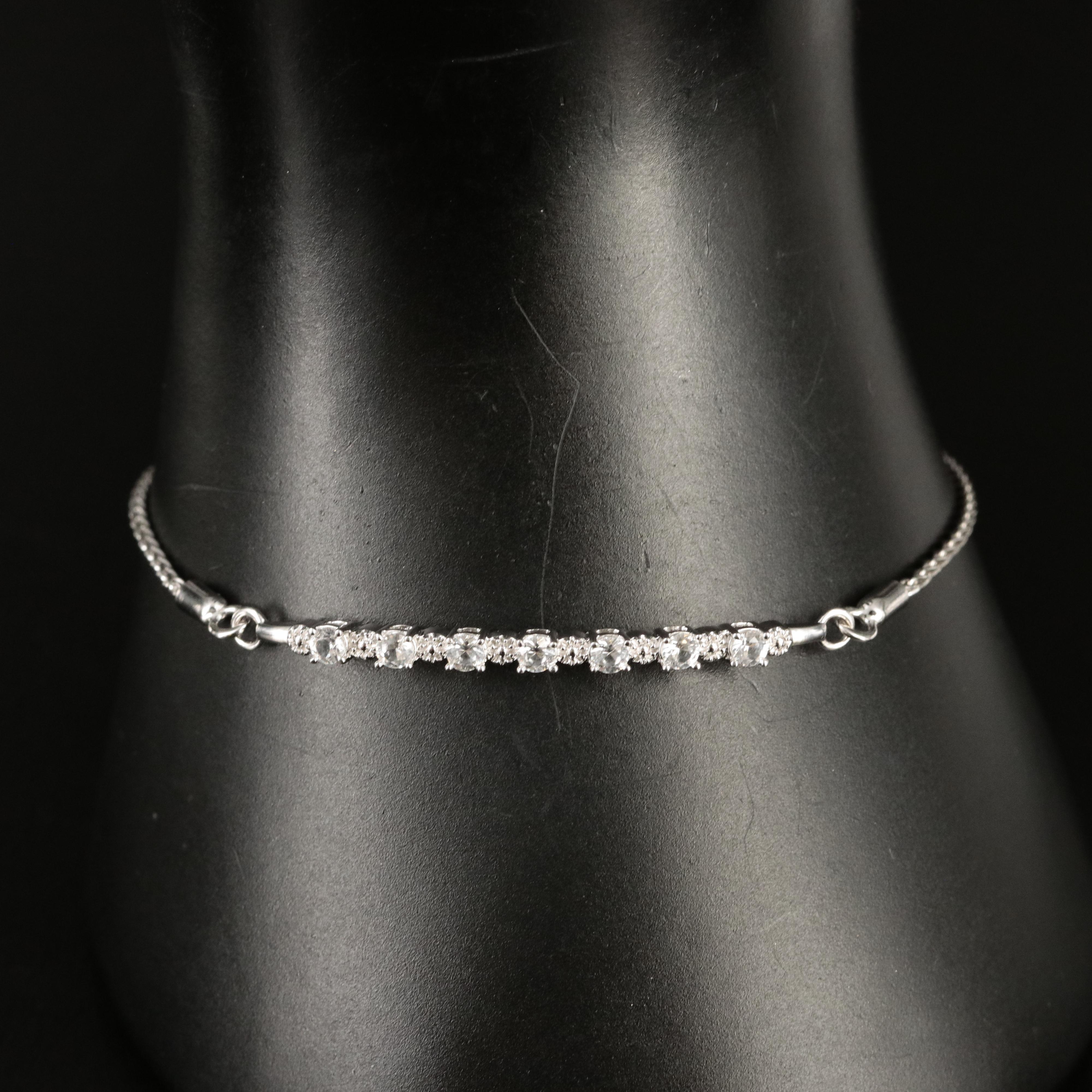 Sterling Sapphire Bolo Bracelet