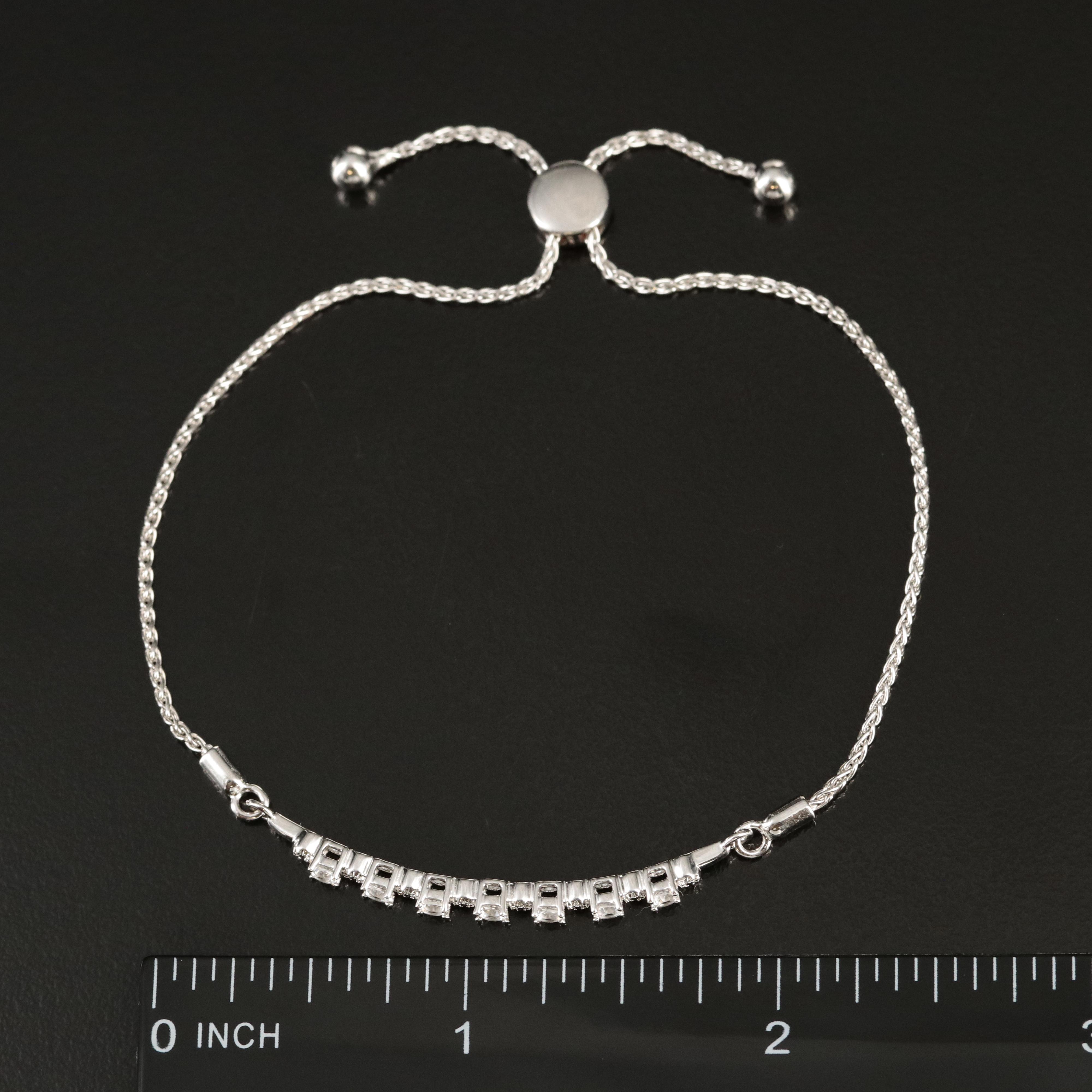 Sterling Sapphire Bolo Bracelet