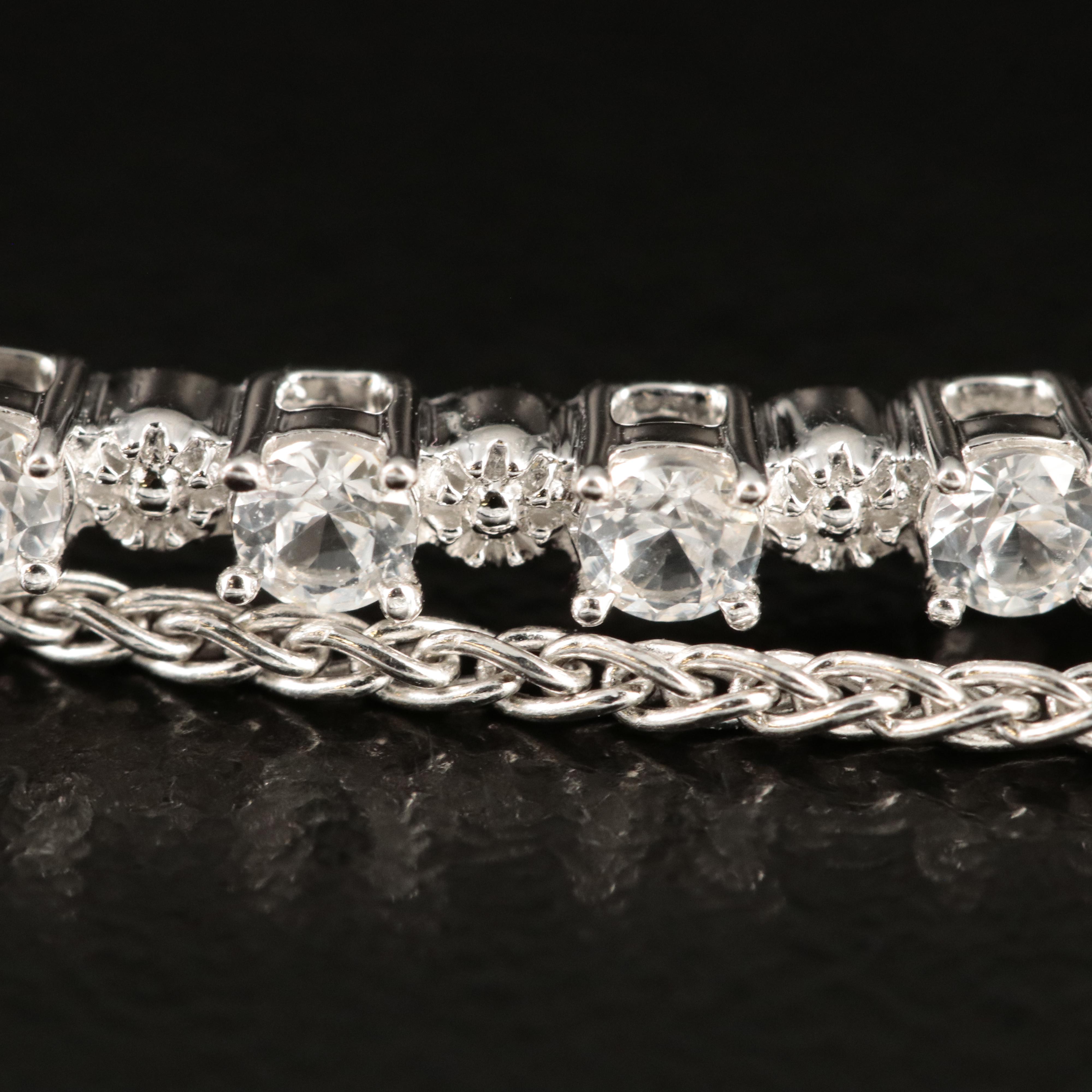 Sterling Sapphire Bolo Bracelet