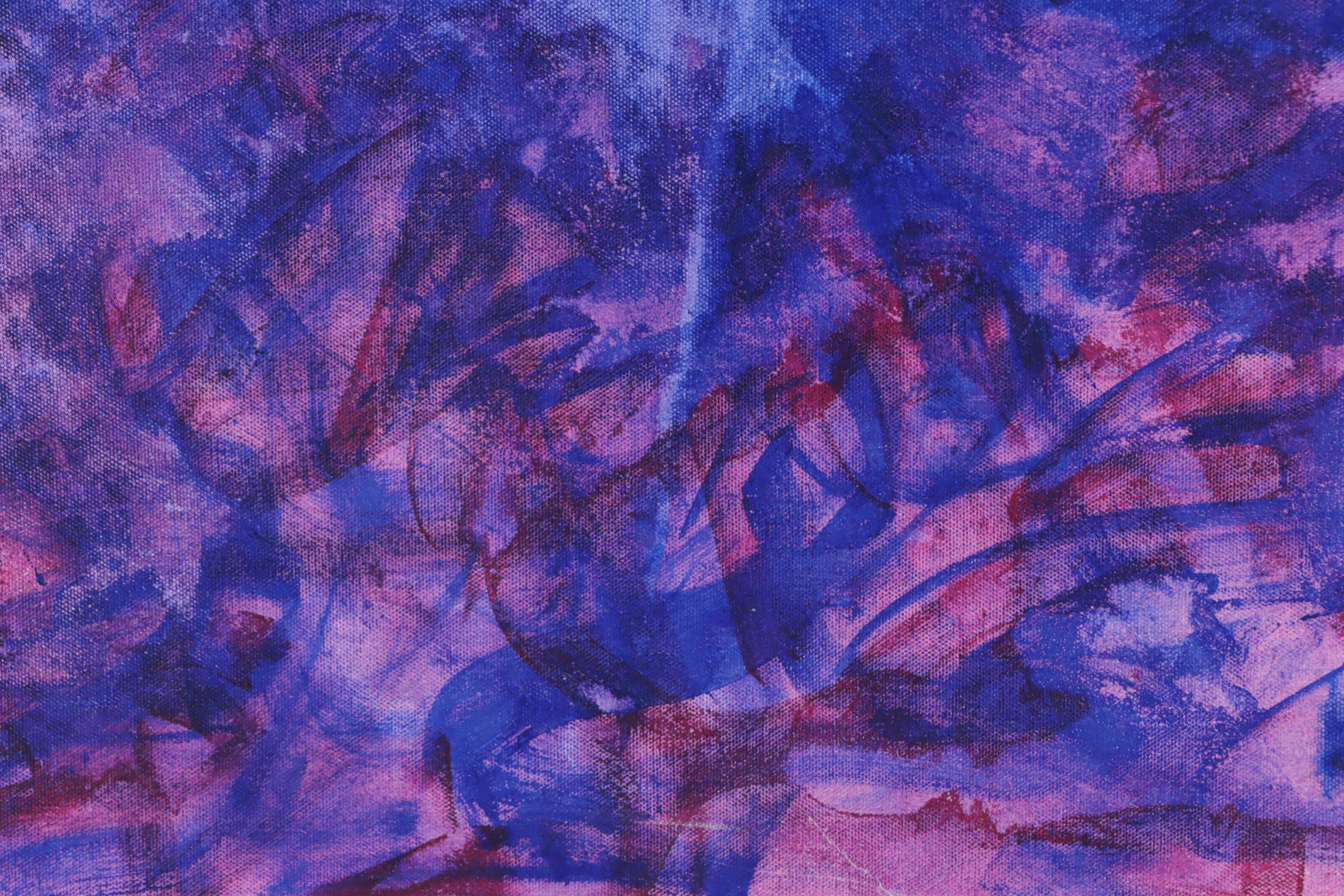 Abstract Non-Objective Acrylic Painting