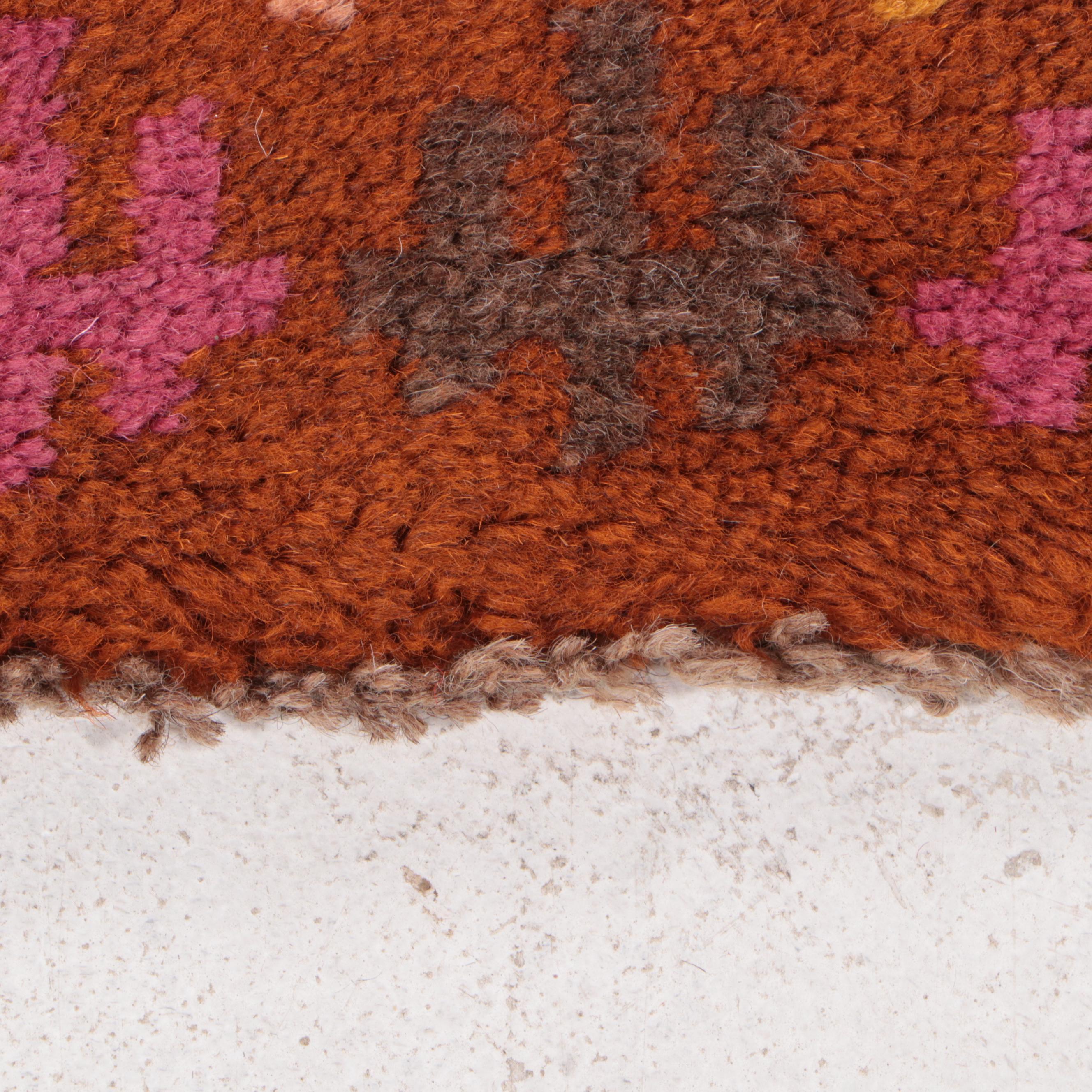 2'9 x 3'10 Hand-Knotted Afghan Baluch Accent Rug