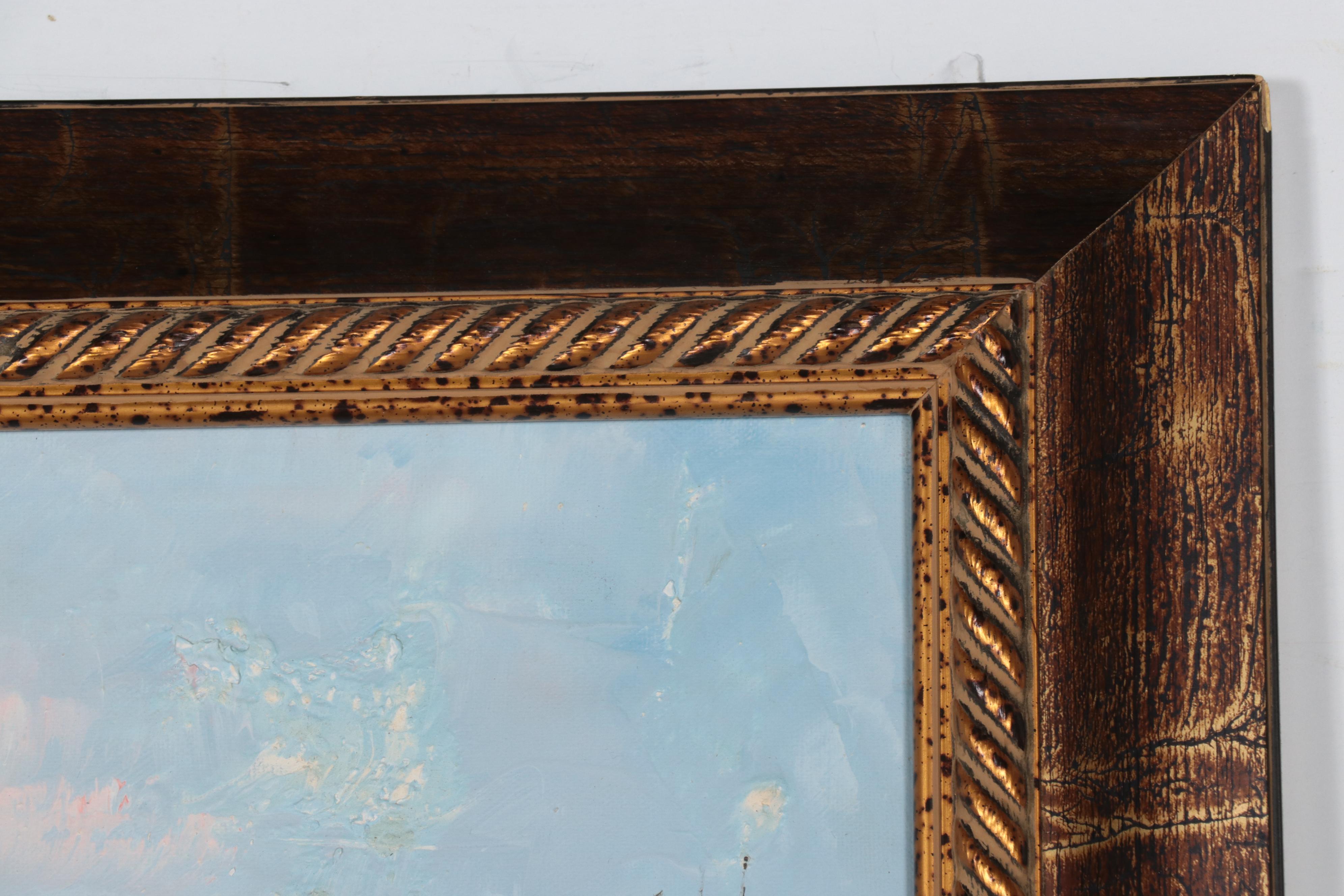 Burnett Parisian Street Scene Acrylic Painting