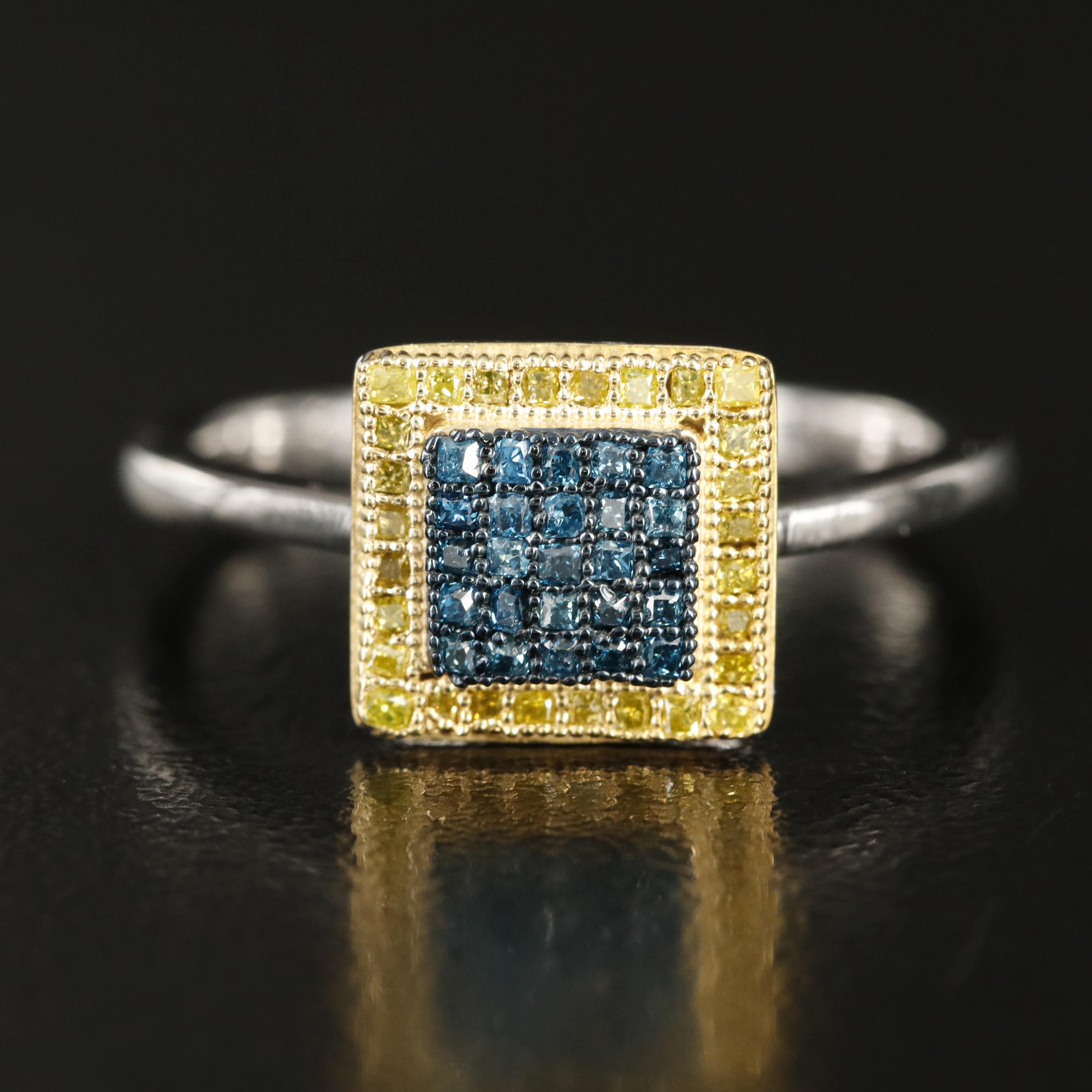 Sterling Diamond Ring