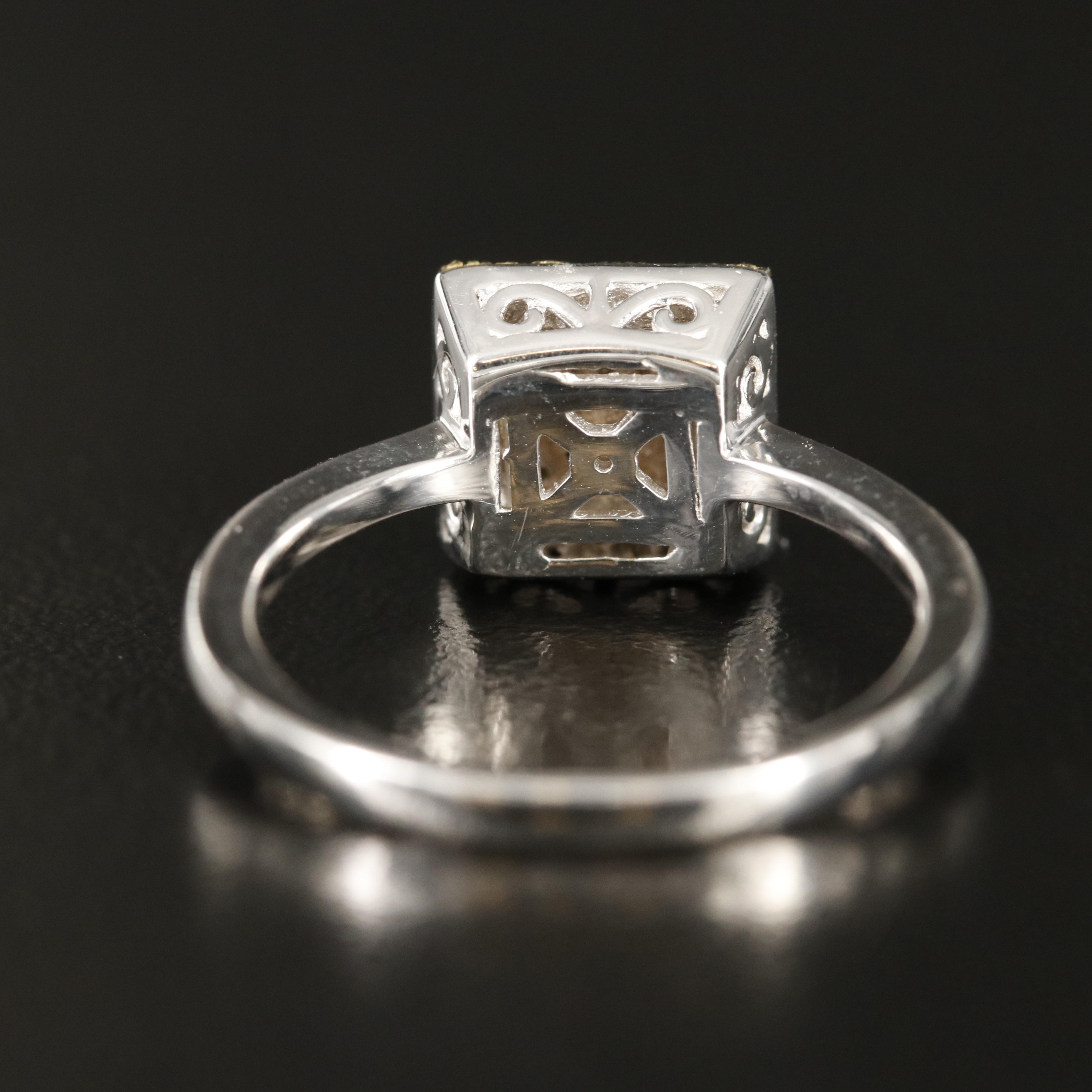 Sterling Diamond Ring
