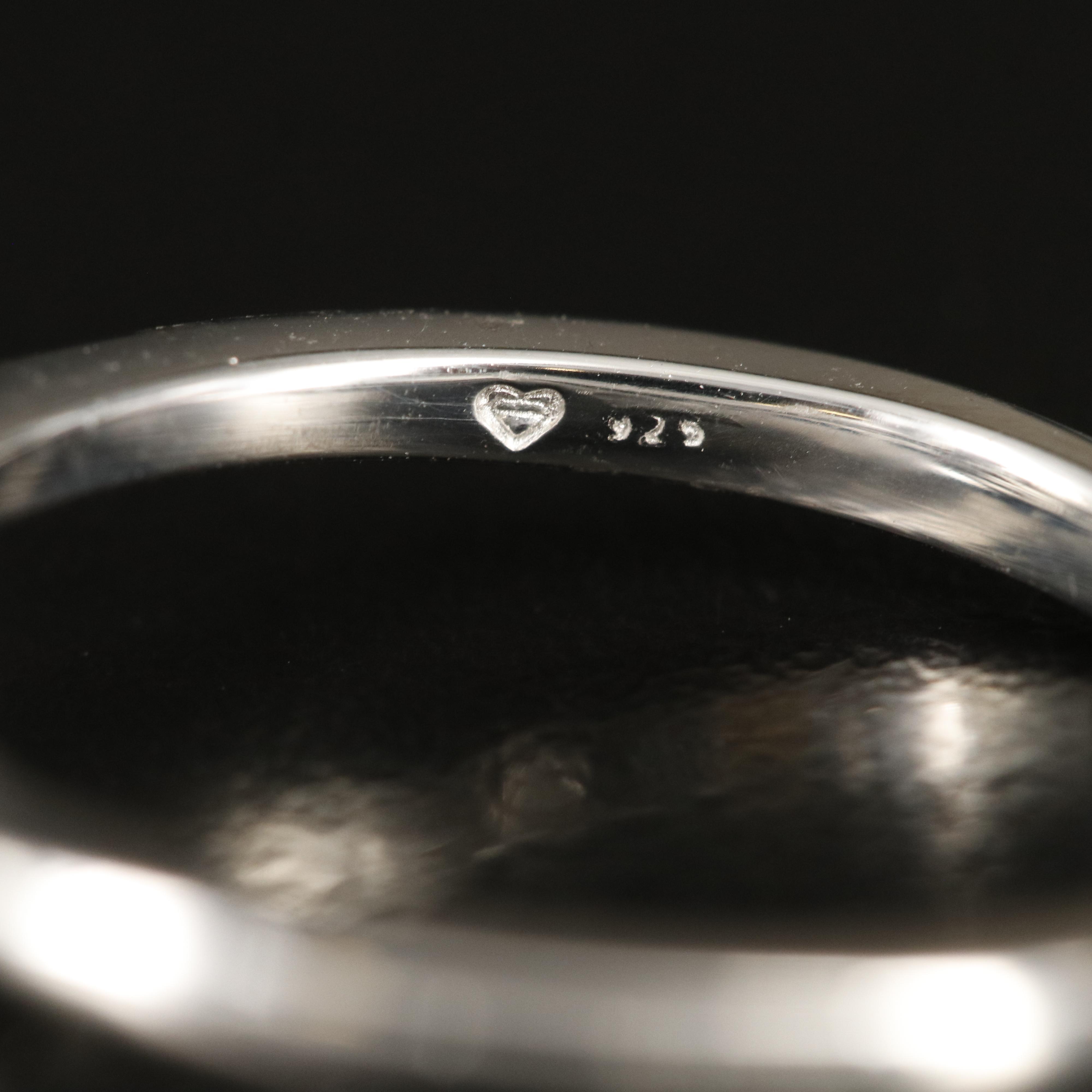 Sterling Diamond Ring