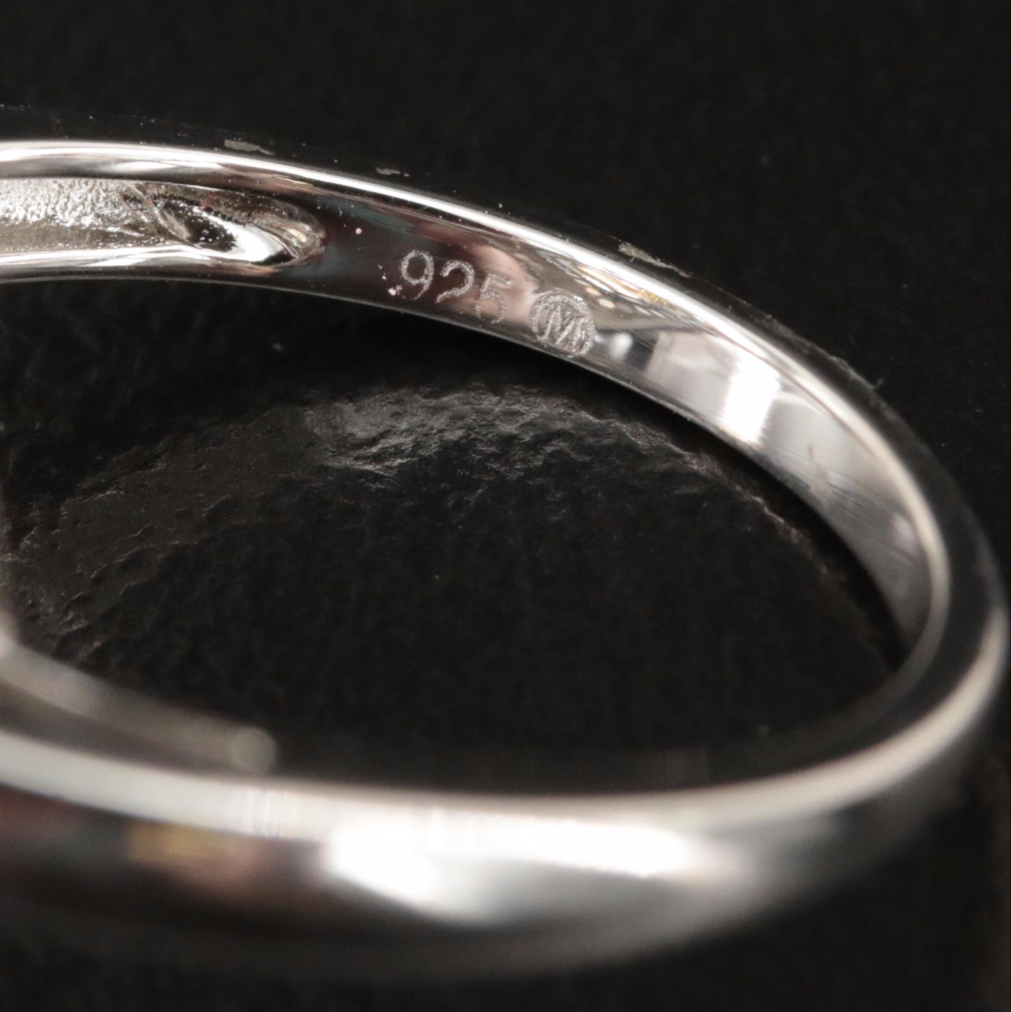 Sterling Citrine and Sapphire Teardrop Ring