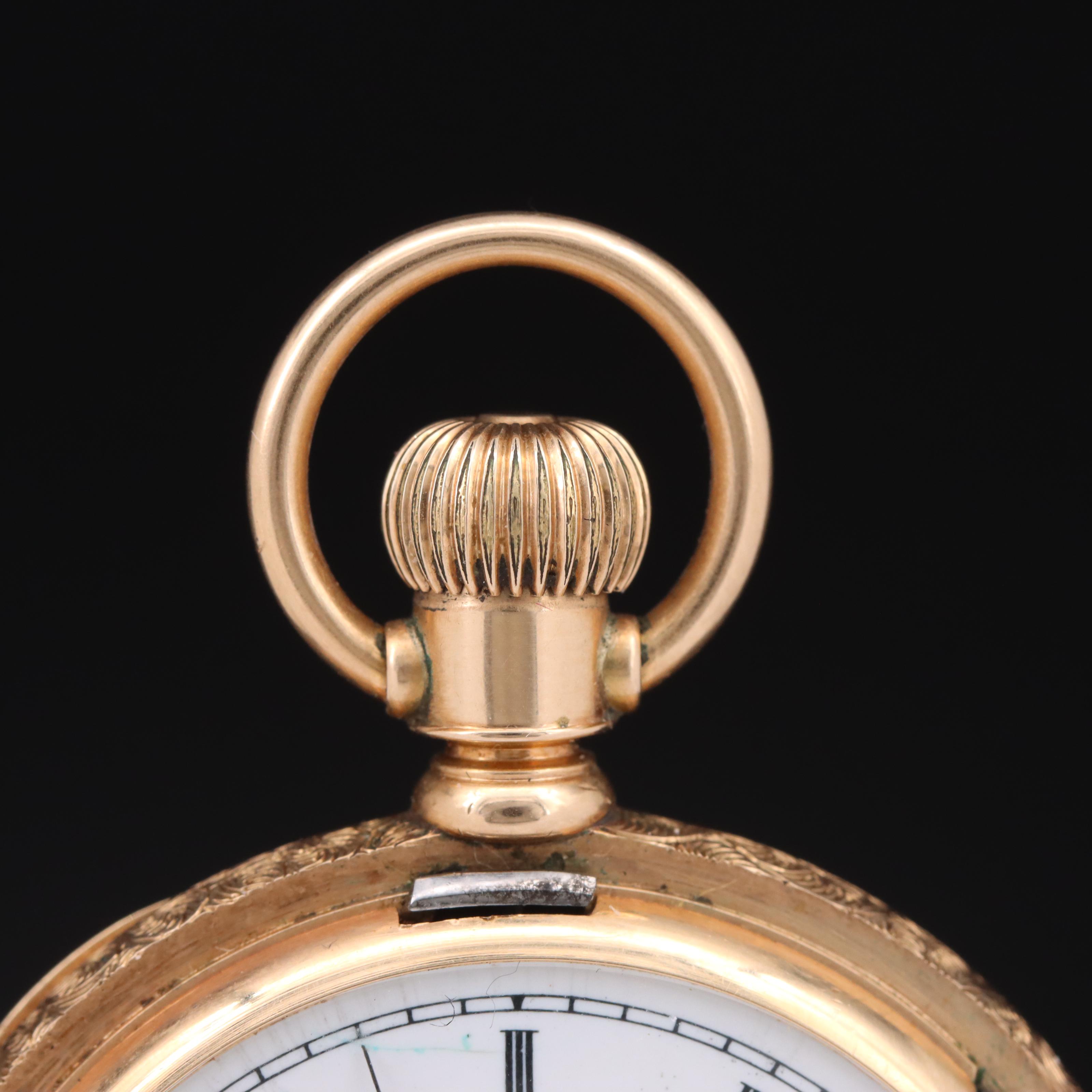 1888 Elgin 14K Hunting Pocket Watch