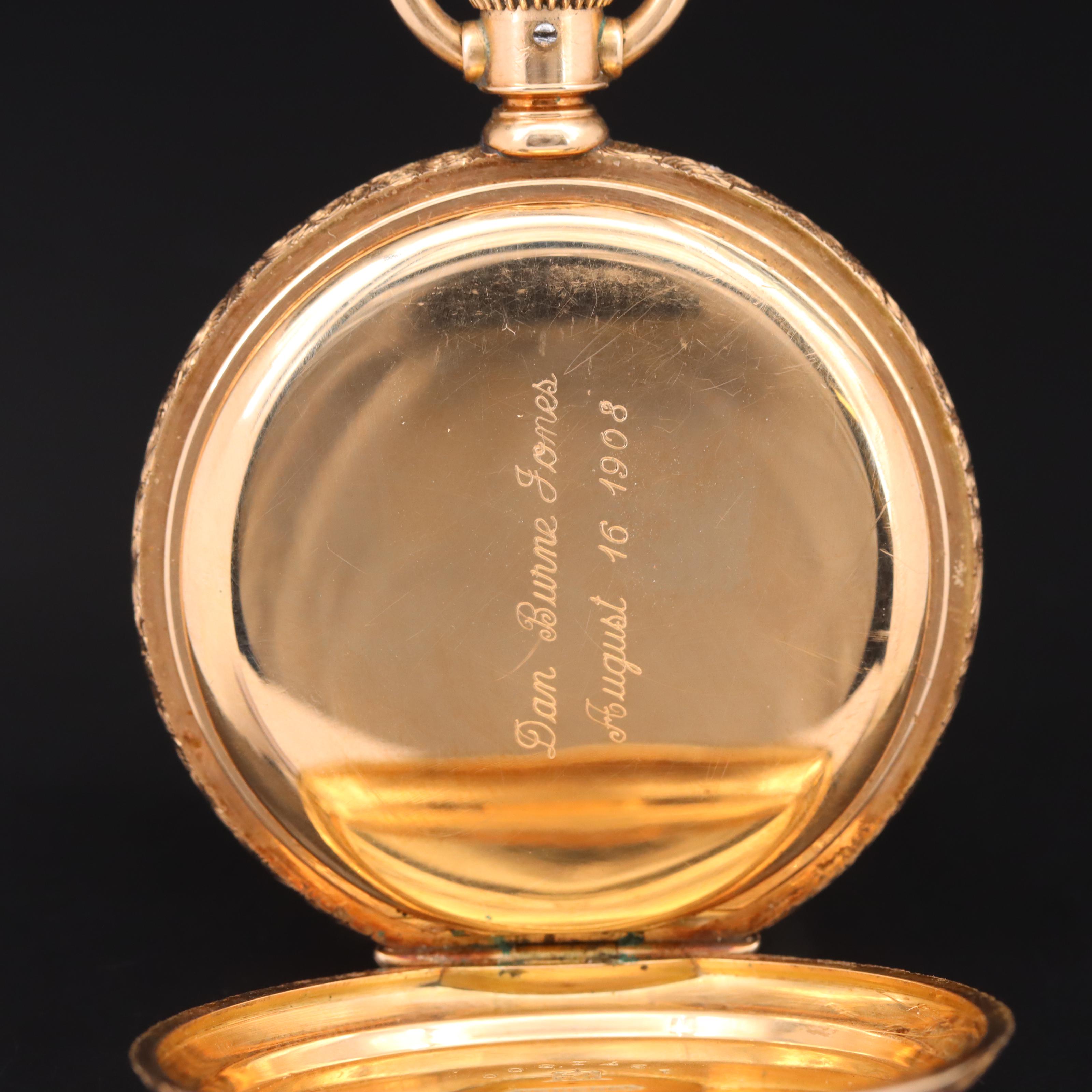 1888 Elgin 14K Hunting Pocket Watch