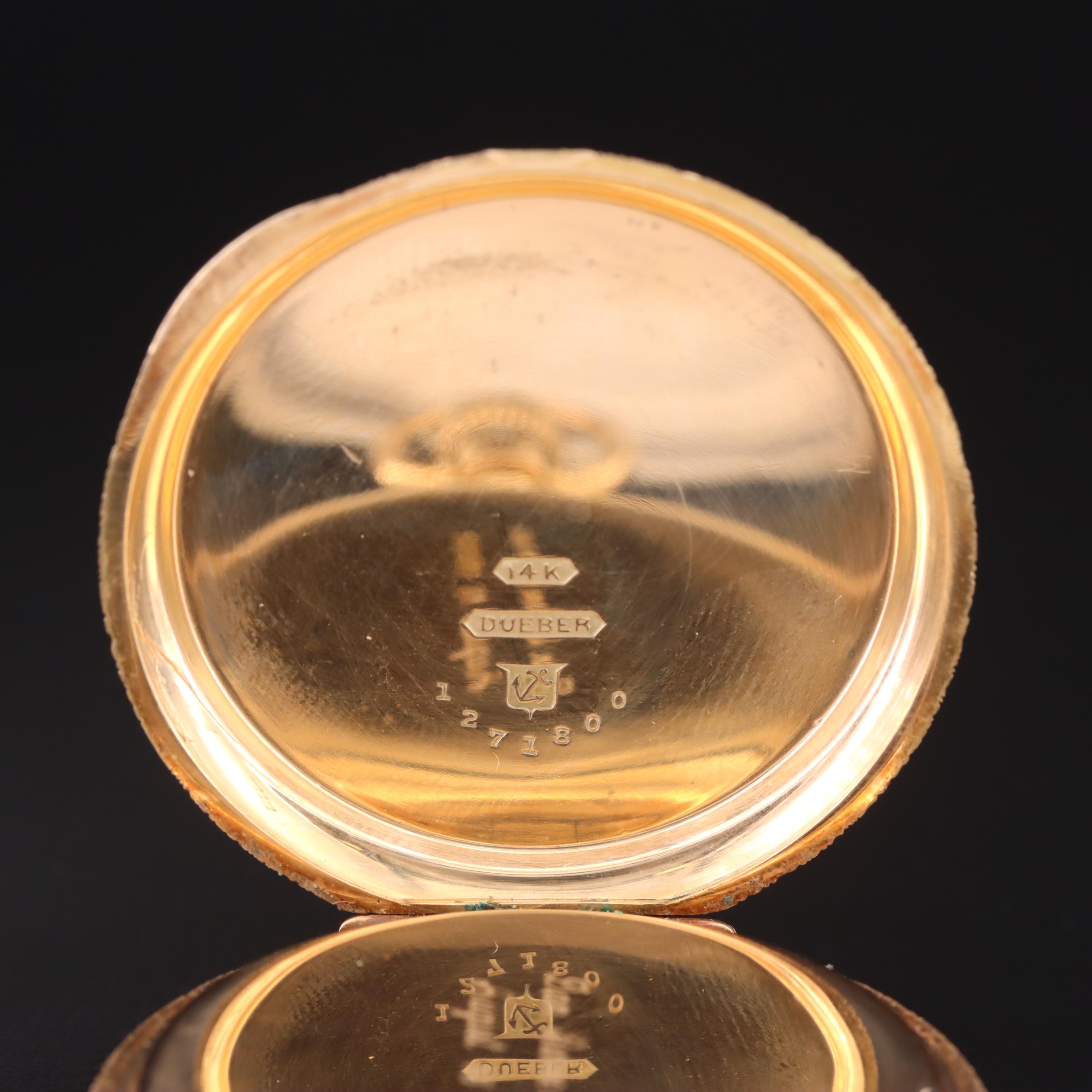 1888 Elgin 14K Hunting Pocket Watch