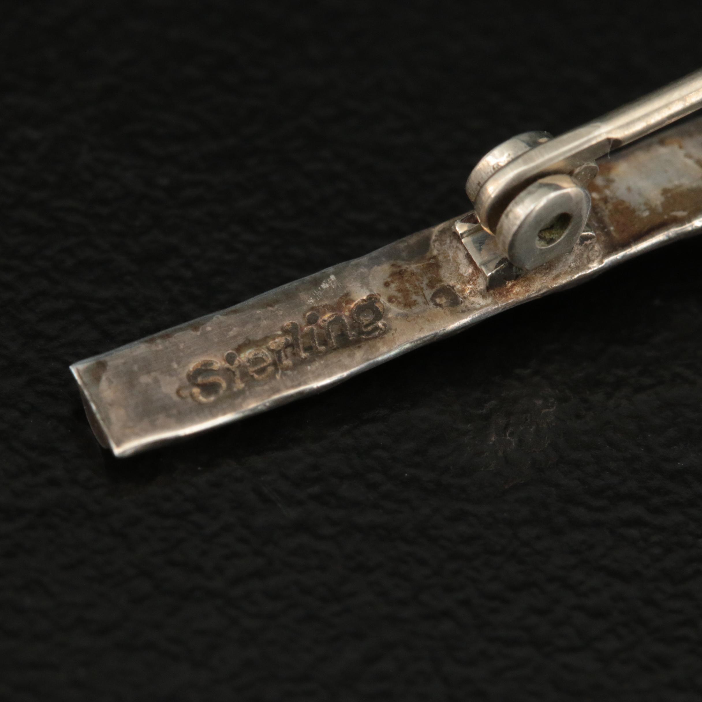 Southwestern Reversible Bear Pendant Necklace, Dragonfly Brooch and Abalone