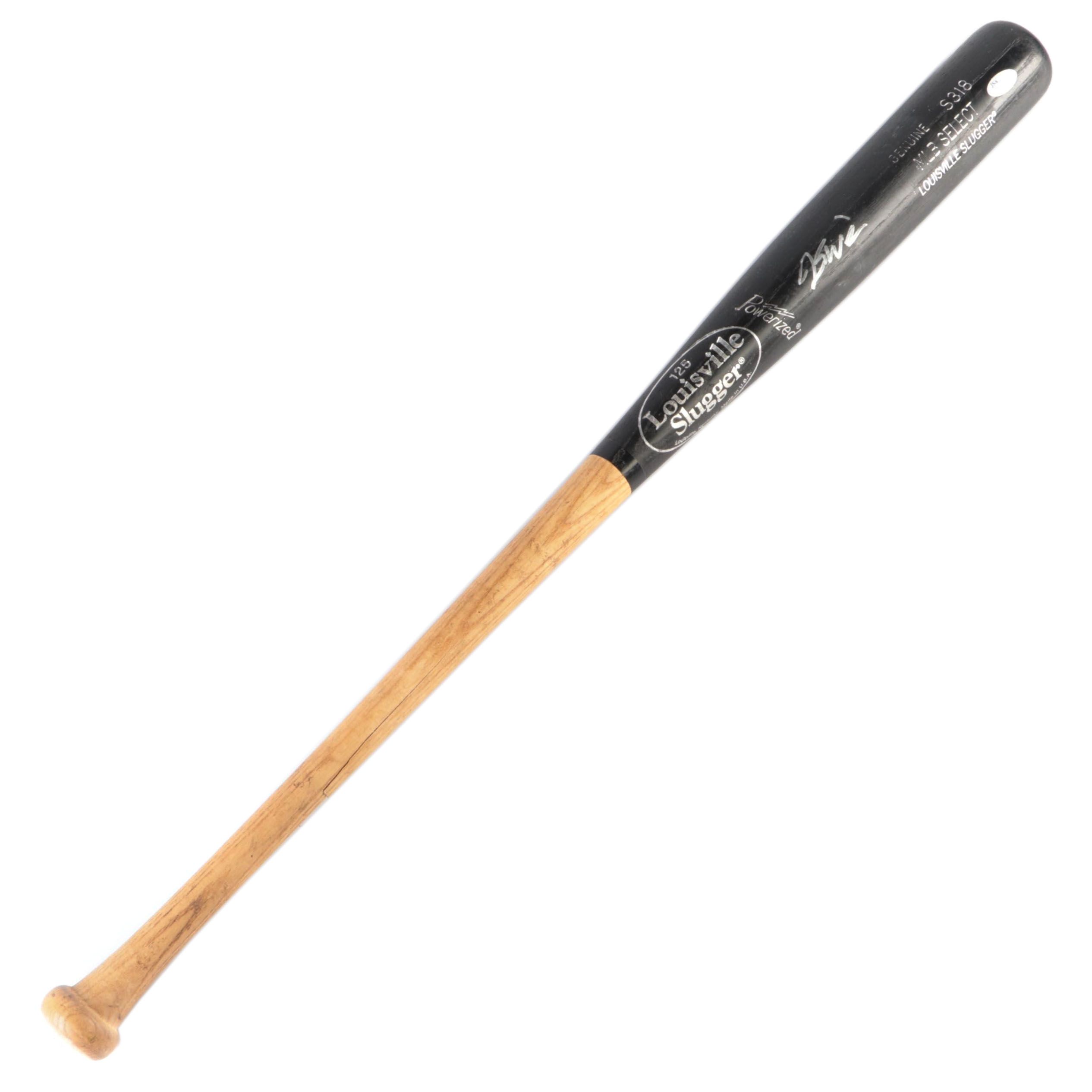 Jesse Winker Signed Game-Used Louisville Slugger Baseball Bat