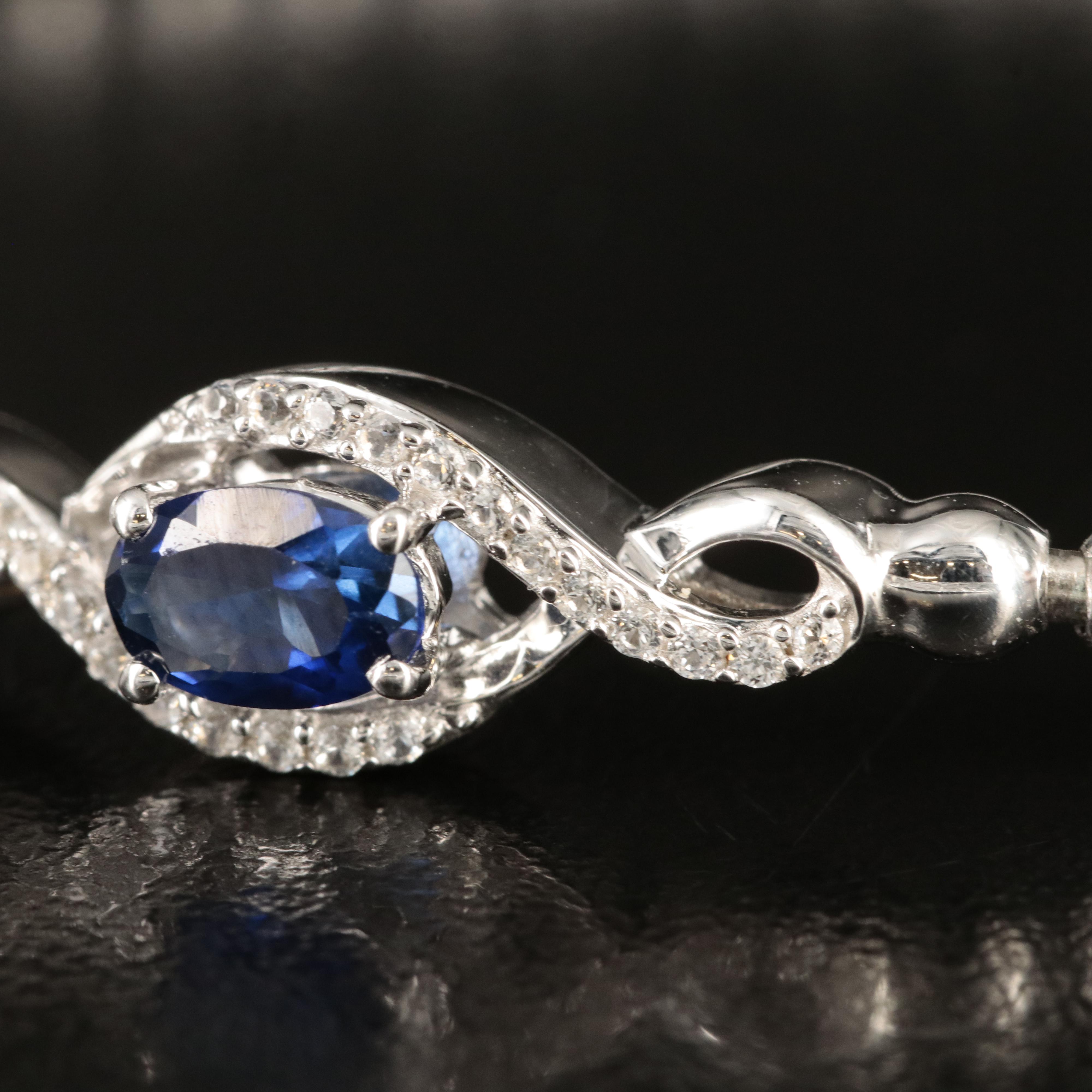 Sterling Sapphire Bracelet