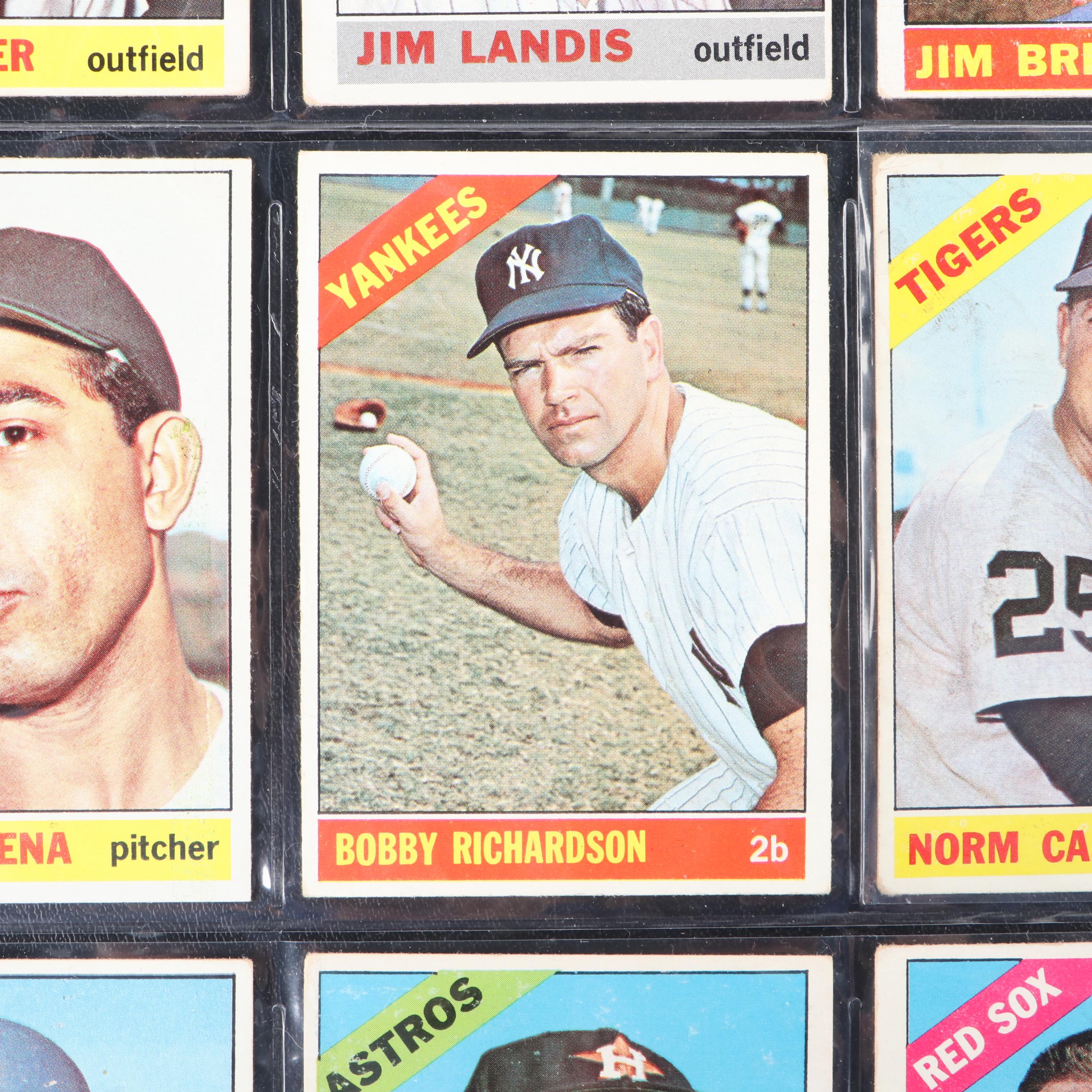 1966 Topps Baseball Cards with Roger Maris, Sandy Koufax and More
