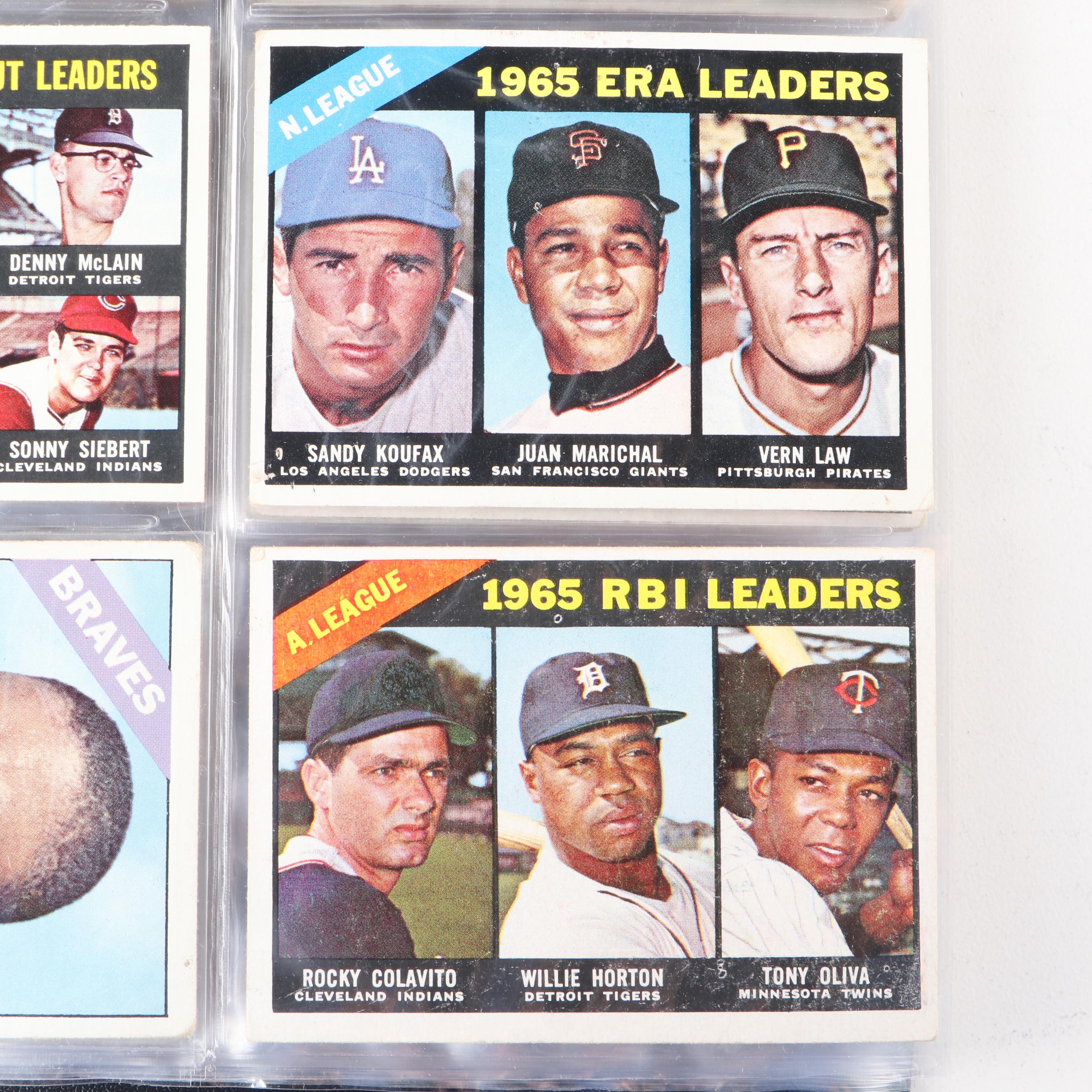 1966 Topps Baseball Cards with Roger Maris, Sandy Koufax and More